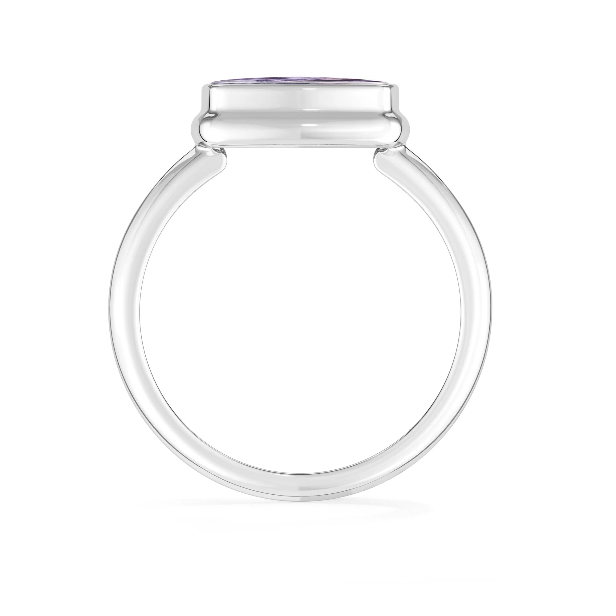 tiffany bezel-set ring