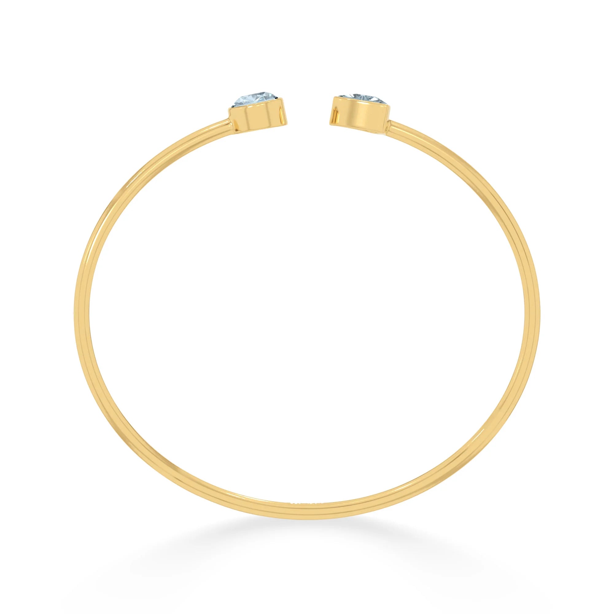 aquamarine cut bracelet