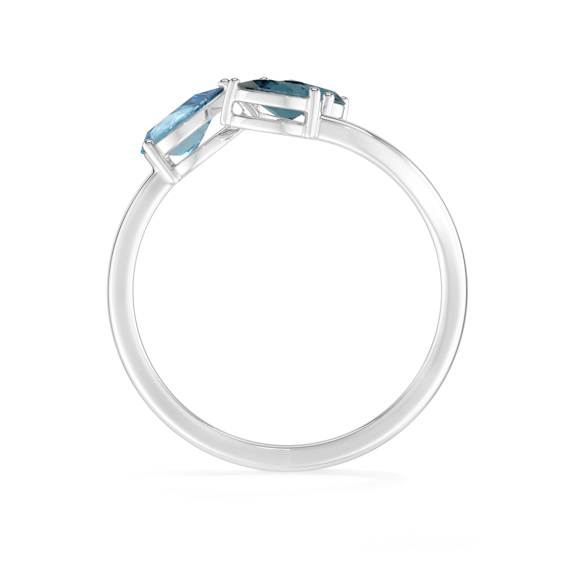 swiss blue topaz prong-set ring
