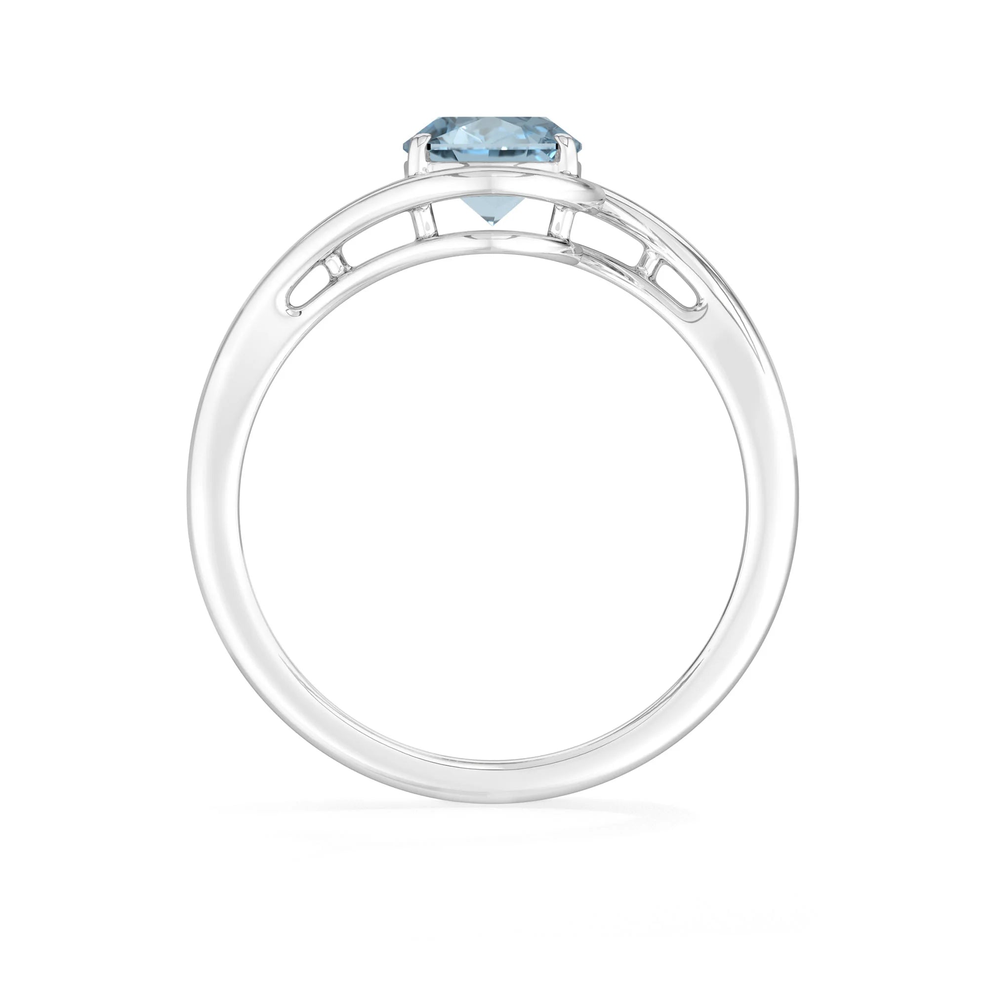 sky blue topaz bezel-set ring