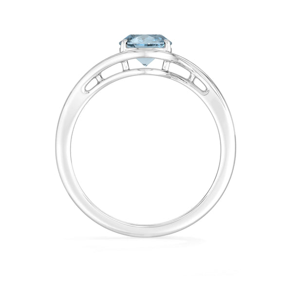 sky blue topaz bezel-set ring