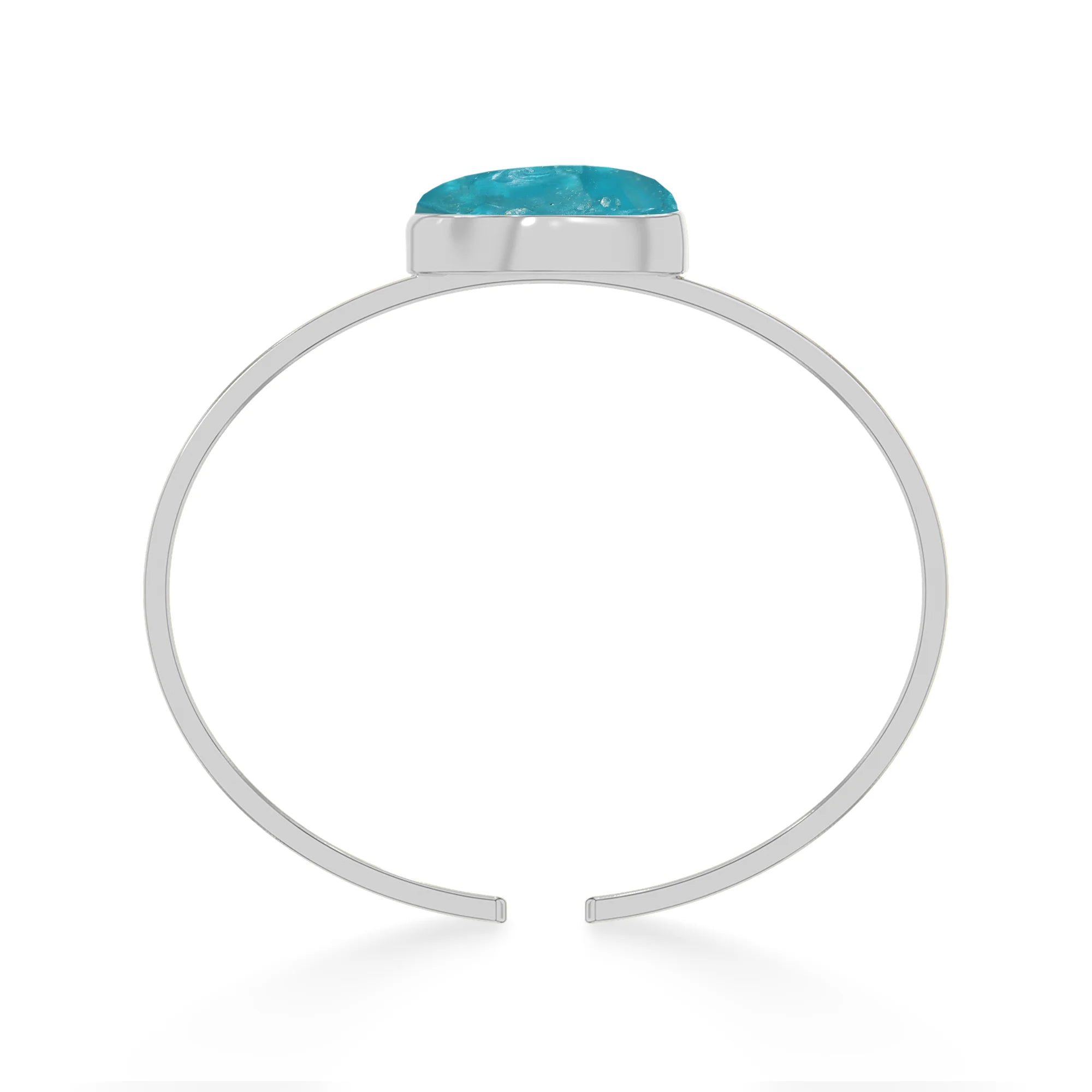 paraiba apatite rough bracelet