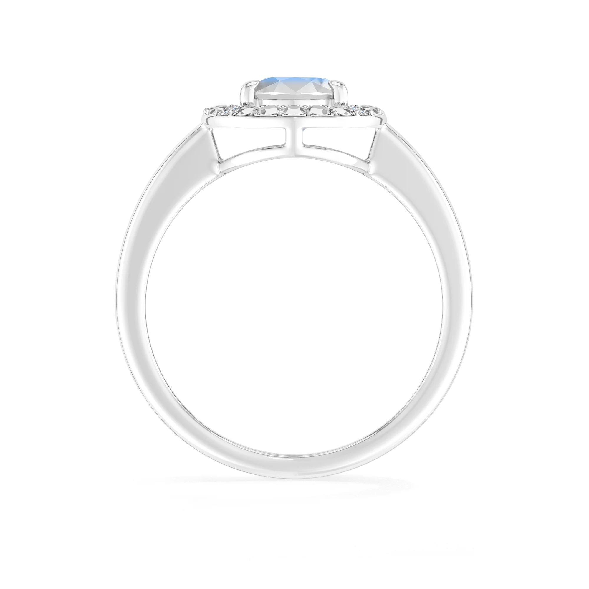 rainbow-moonstone prong-set ring