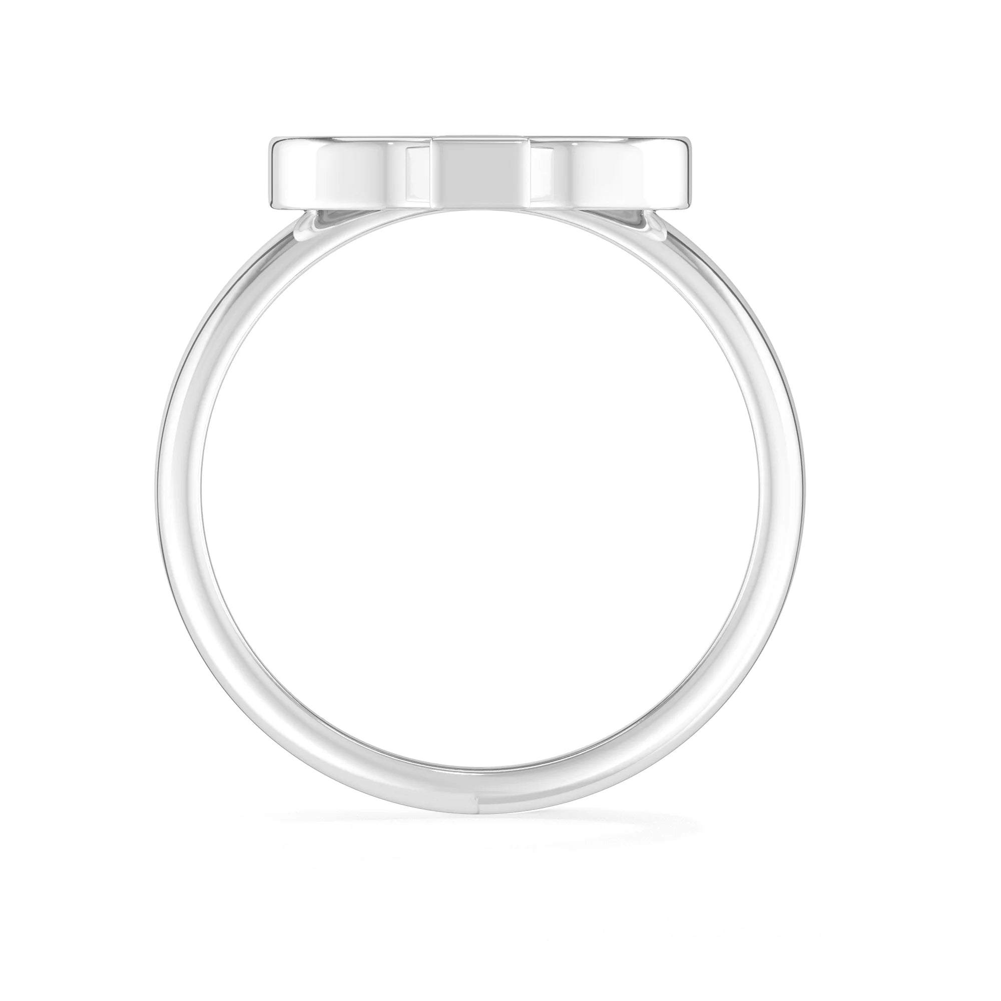 rainbow moonstone bezel-set ring