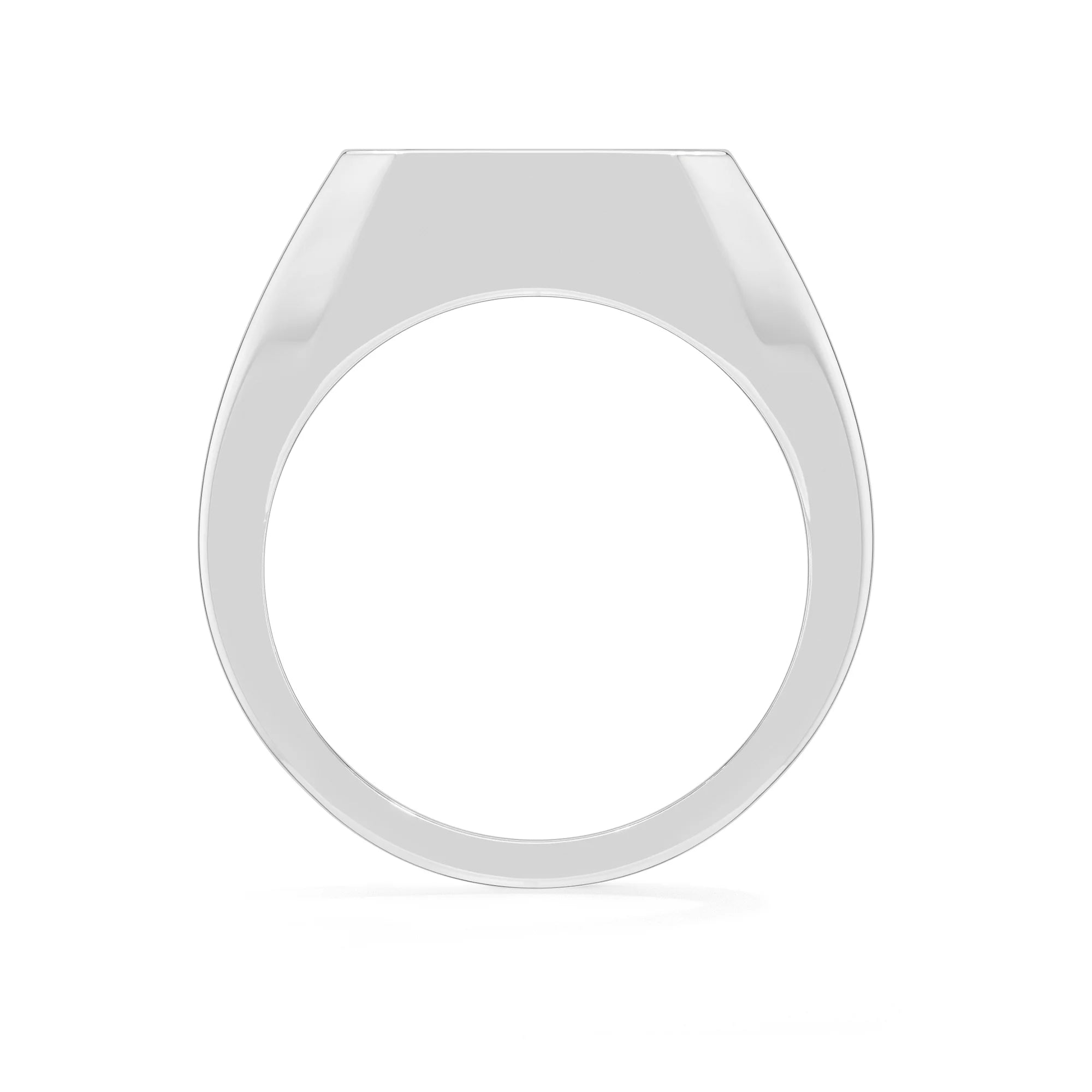 smoky quartz men prong-set ring