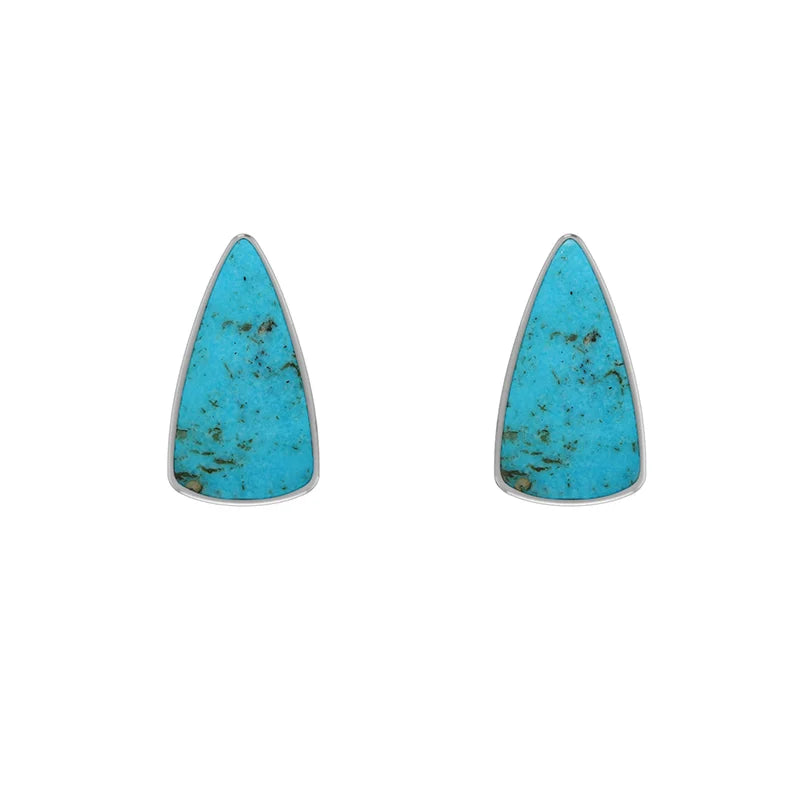 turquoise cab earrings