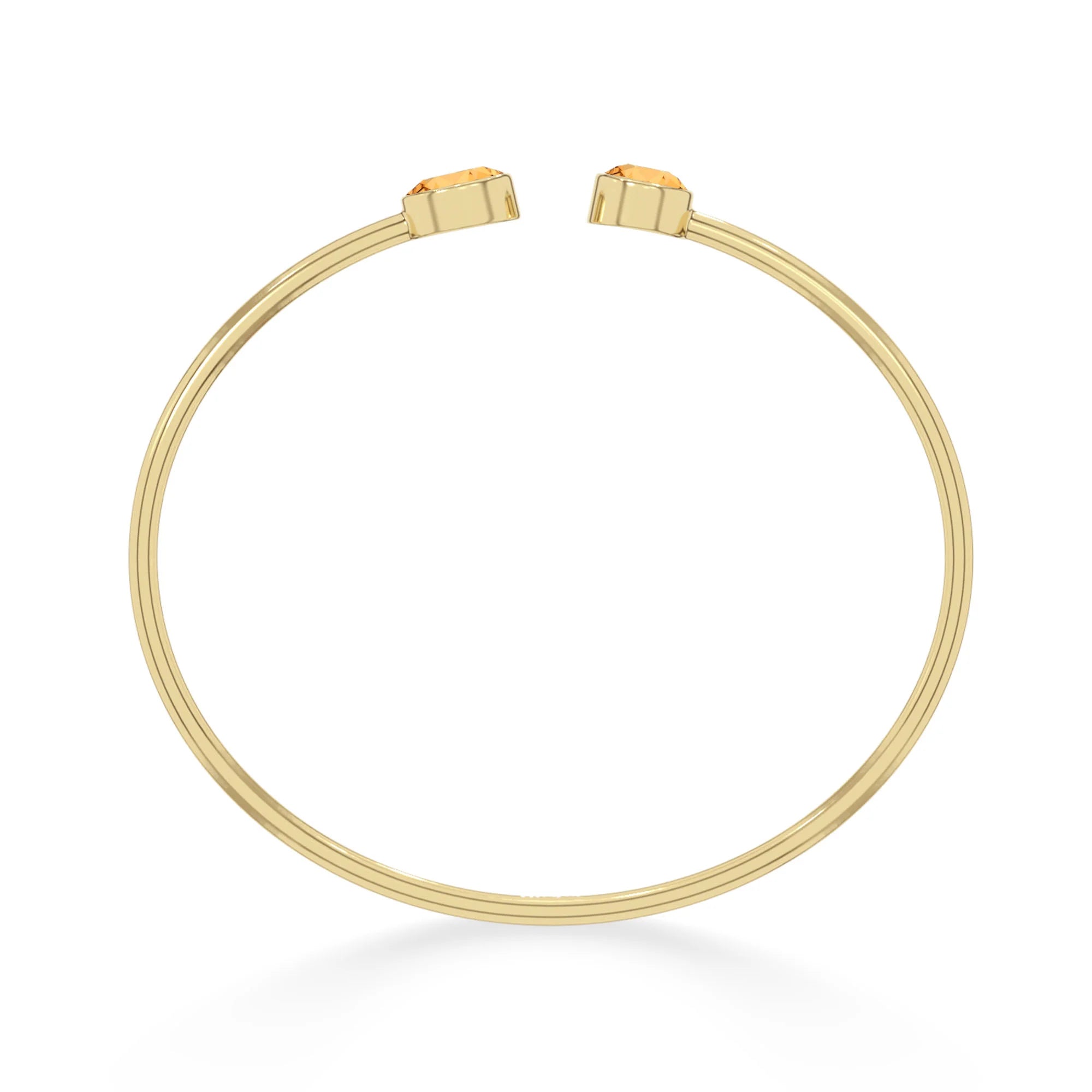 citrine cut bracelet