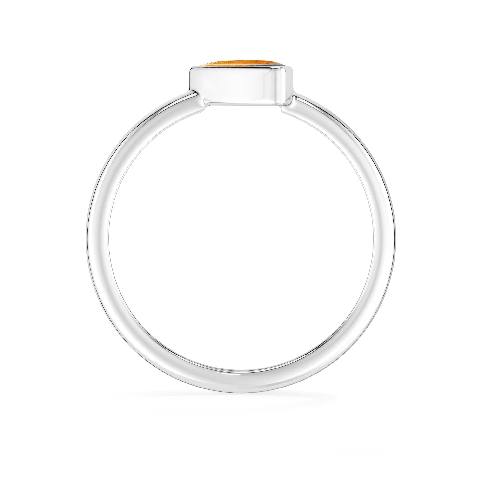 bumble-bee bezel-set ring