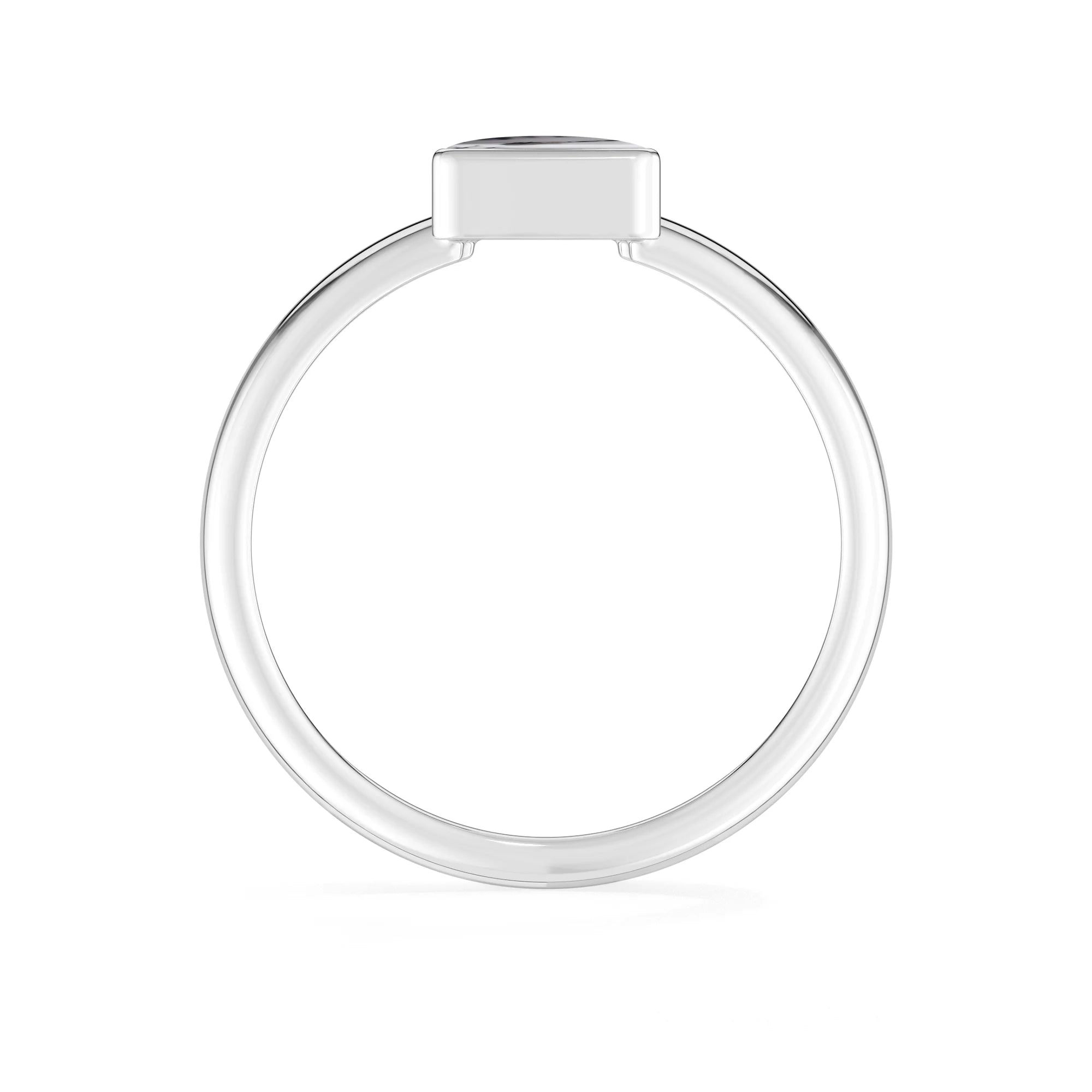 dendritic-opal bezel-set ring