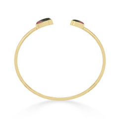 watermelon tourmaline twister bracelet
