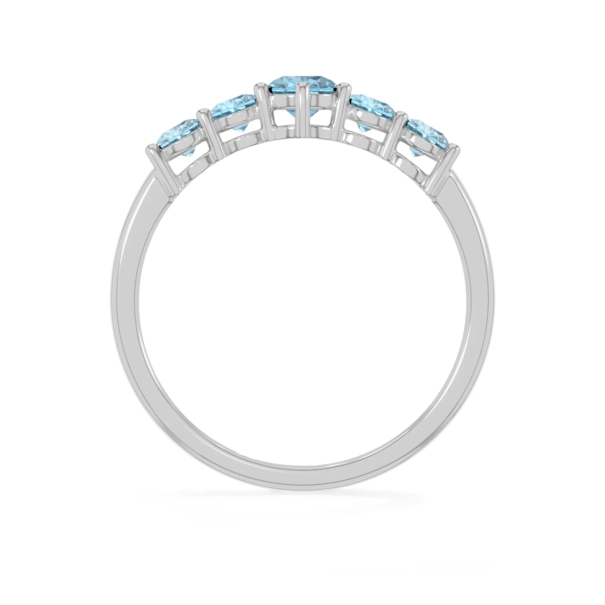 natural swiss blue topaz rings for women in sterling silver