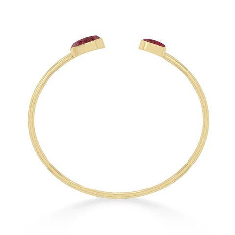 pink tourmaline twister bracelet