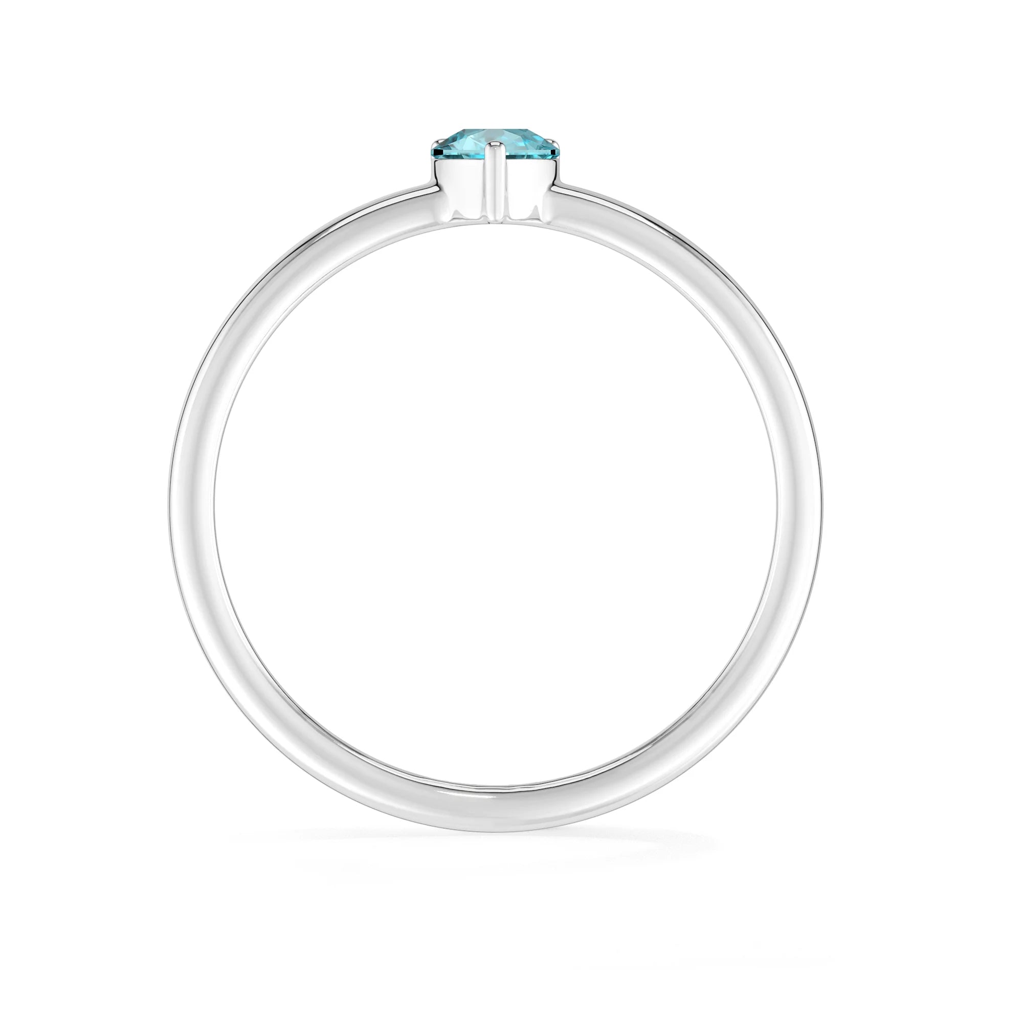 paraiba apatite stackable prong-set ring