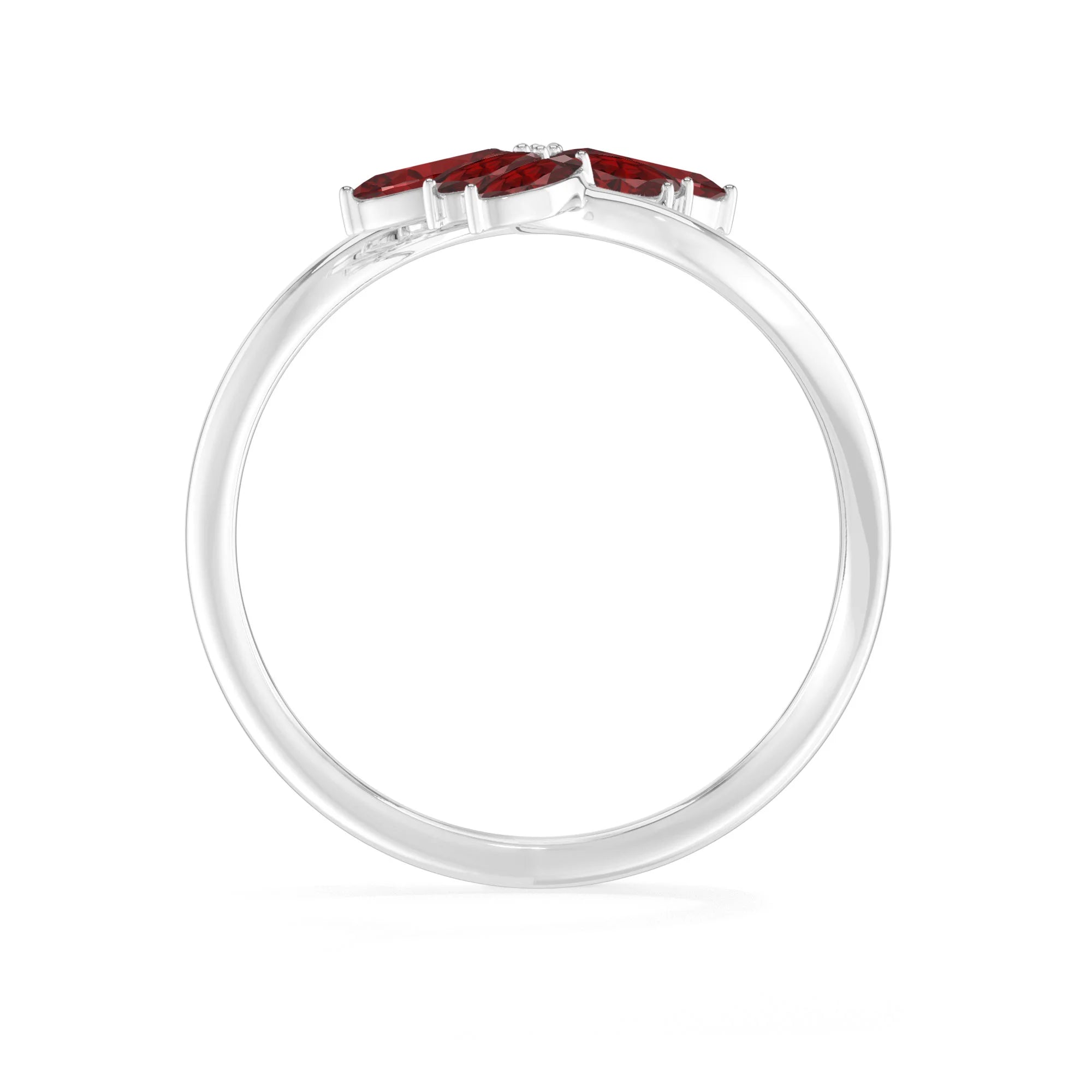 garnet prong-set ring