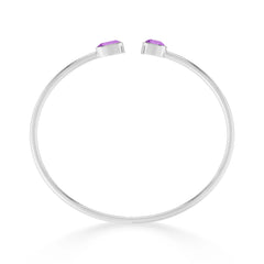 amethyst cut bracelet