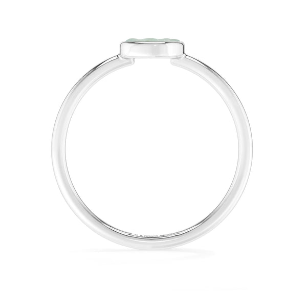 flourite stackable bezel-set ring