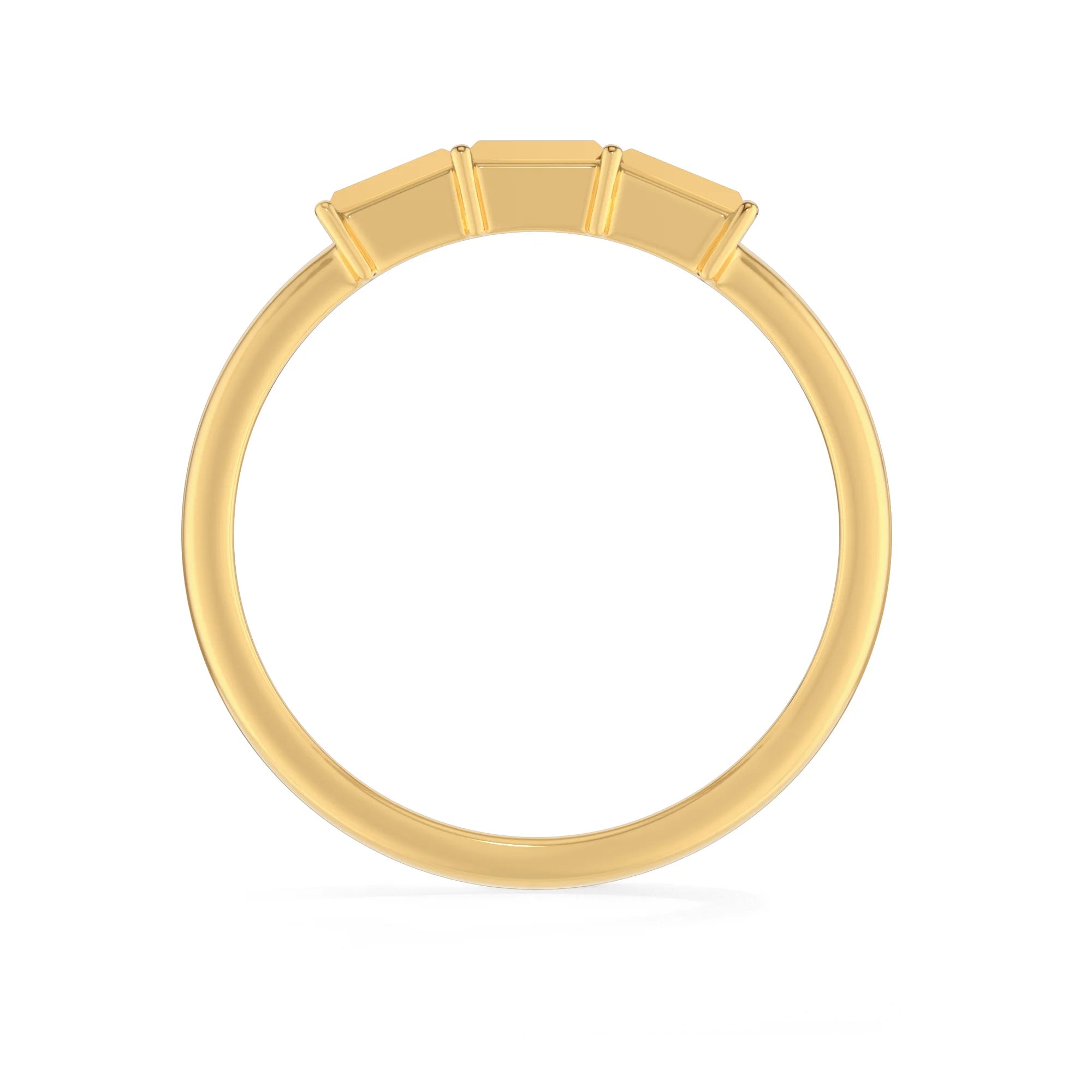 citrine prong-set ring