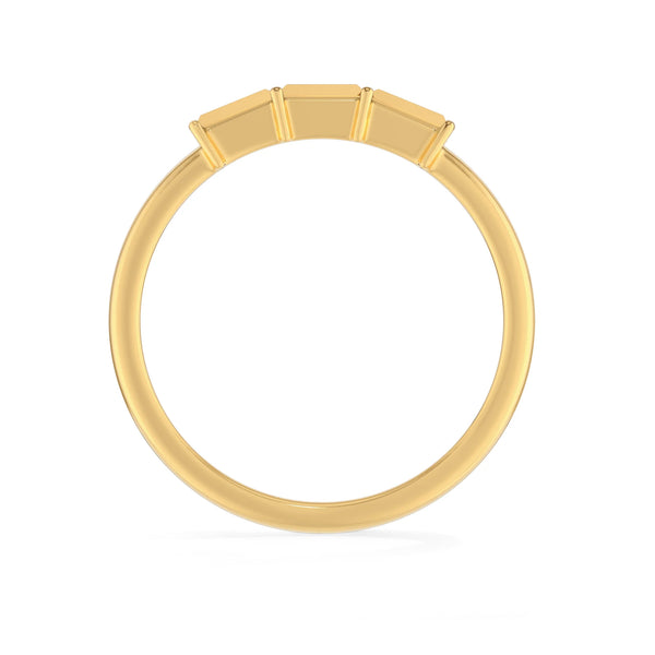 citrine prong-set ring