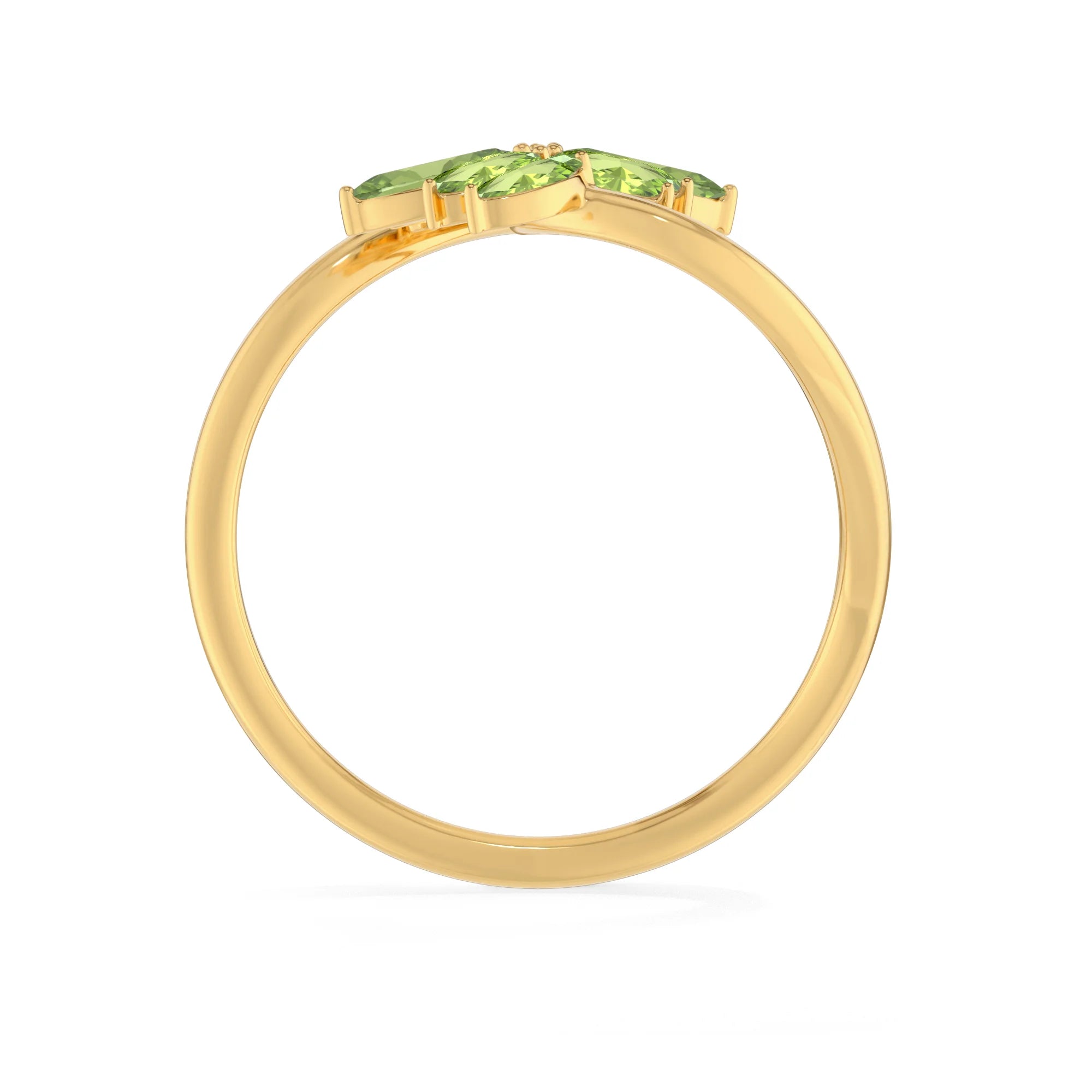 peridot prong-set ring