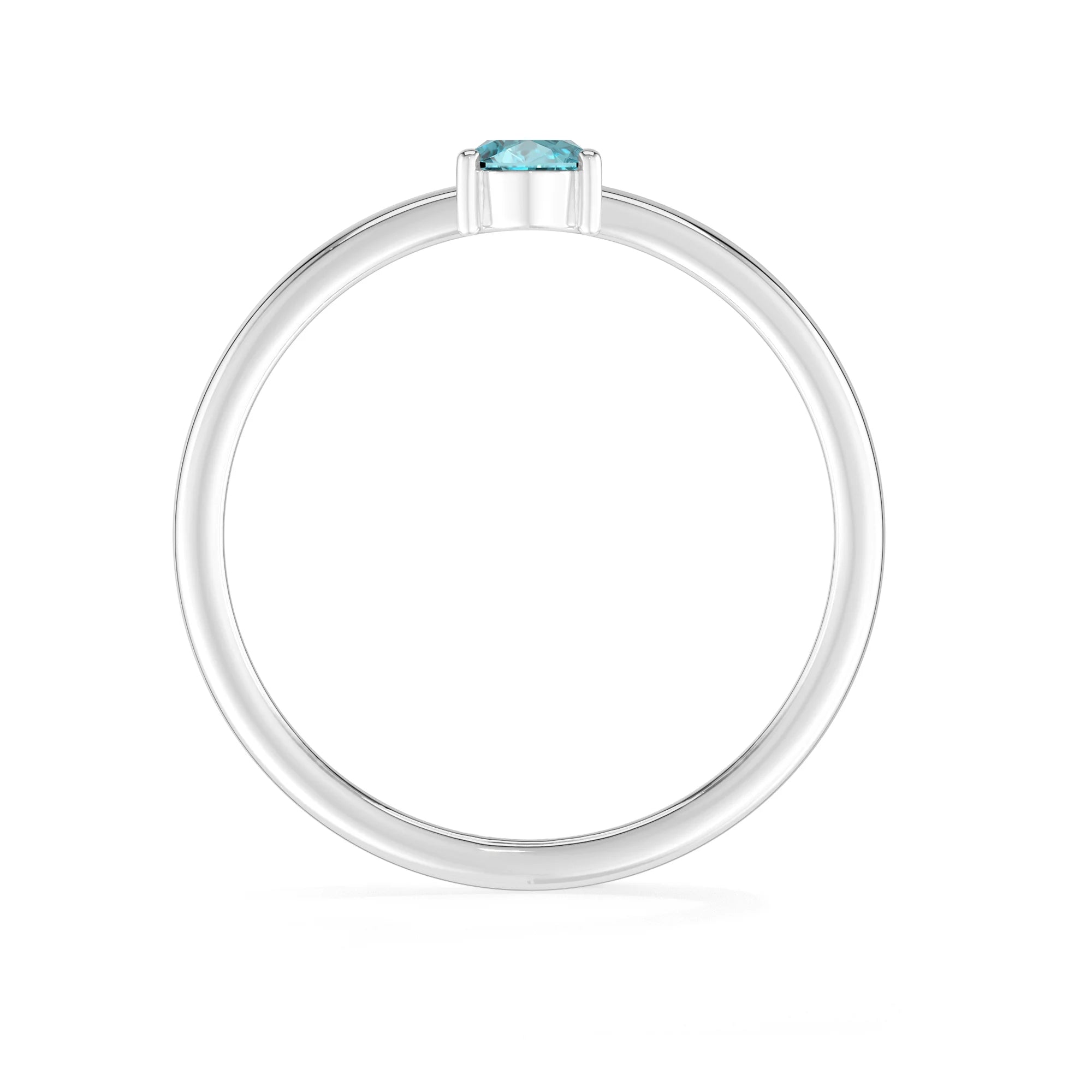 paraiba apatite stackable prong-set ring