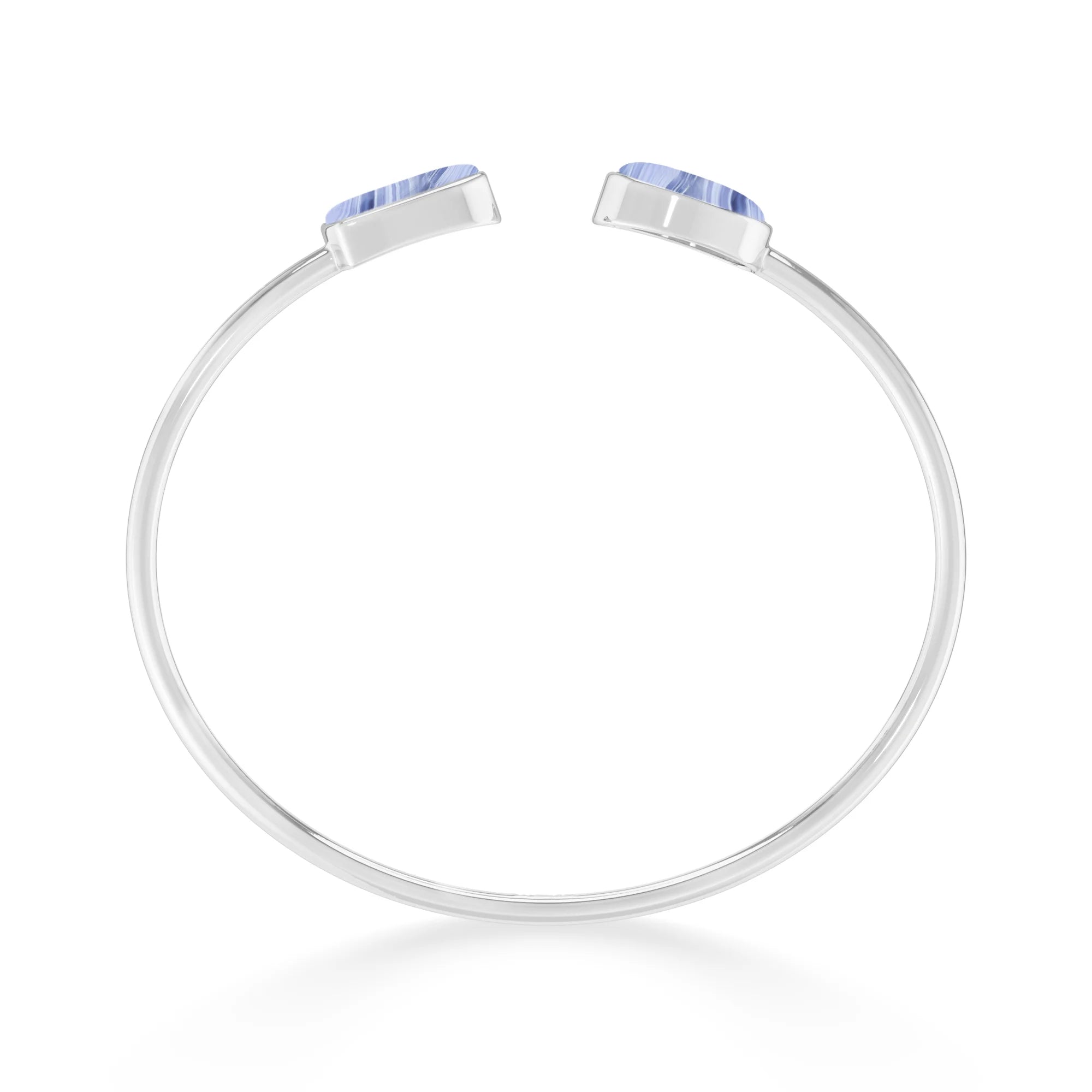 blue lace agate cab bracelet