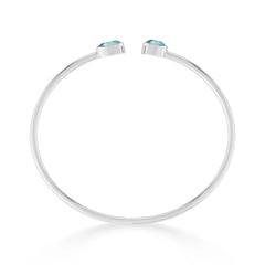 paraiba apatite cut bracelet