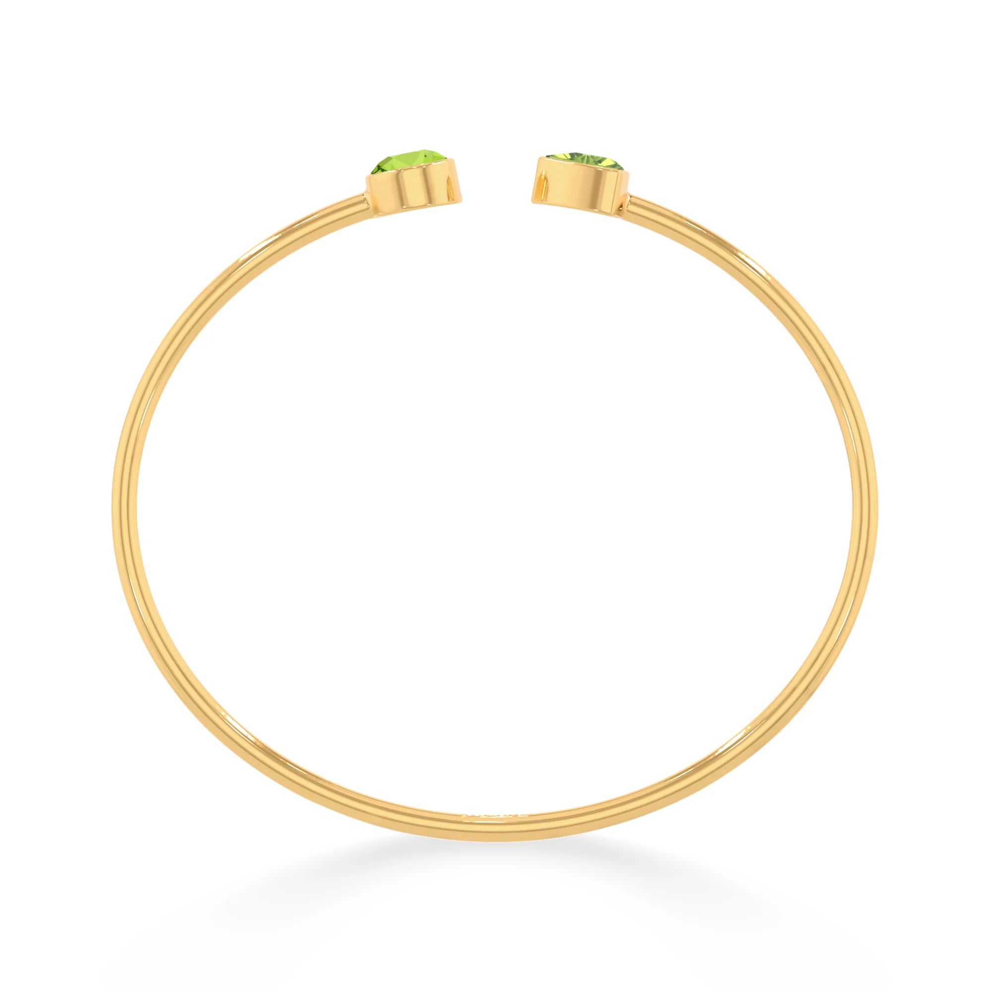 peridot cut bracelet