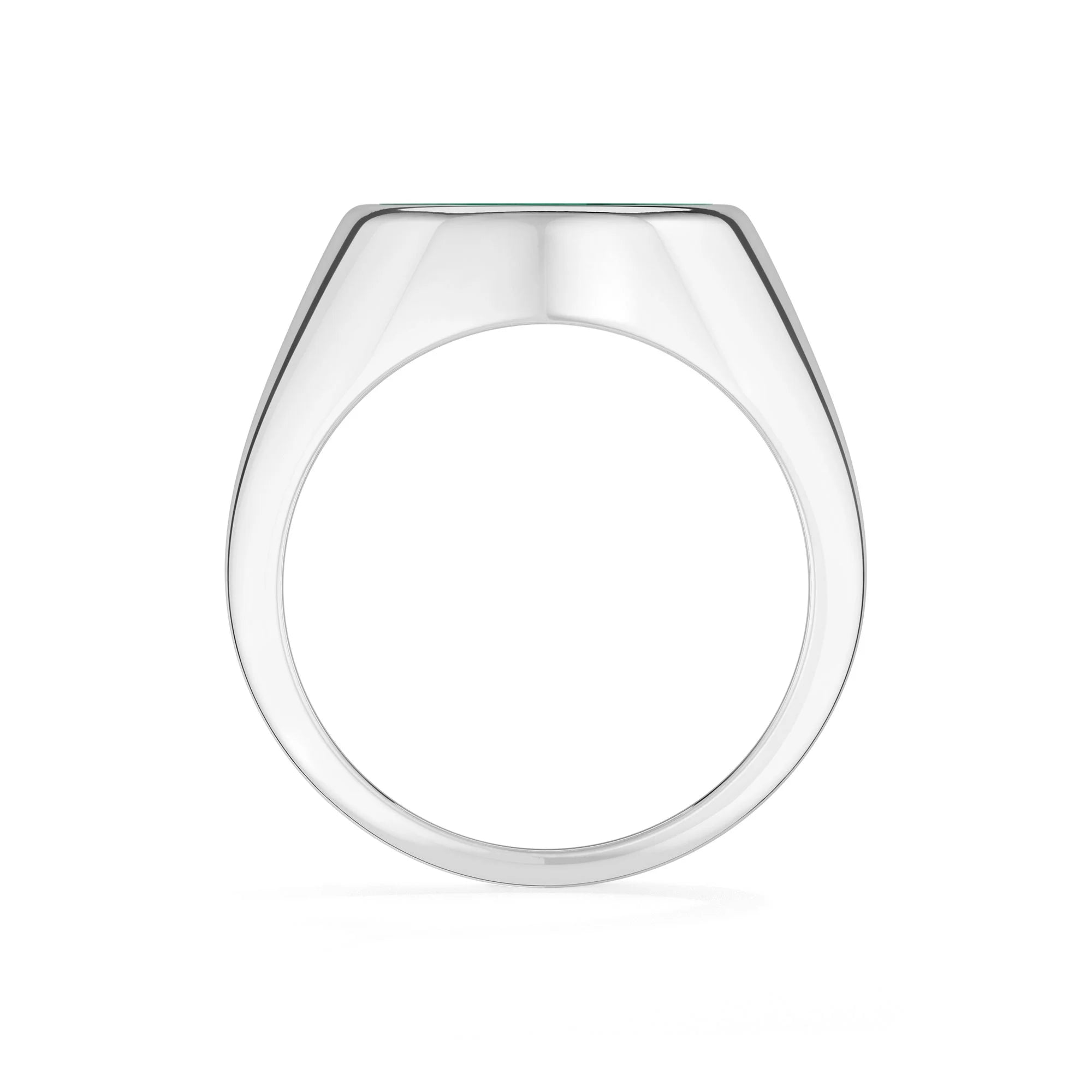 malachite bezel-set ring