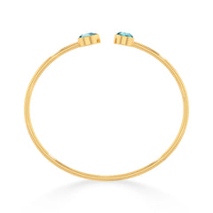 paraiba apatite cut bracelet