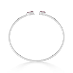 pink tourmaline cut bracelet