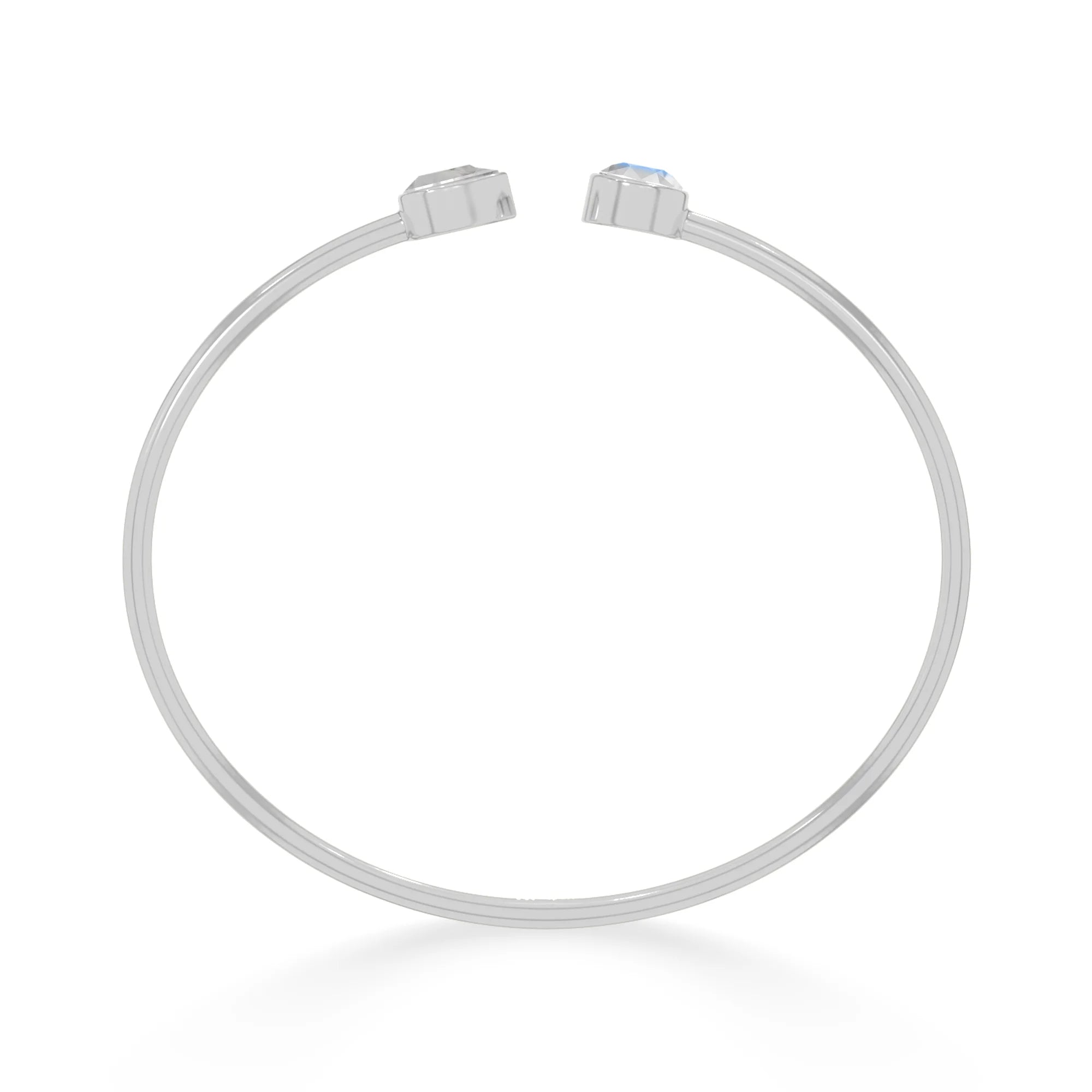 rainbow moonstone cut bracelet