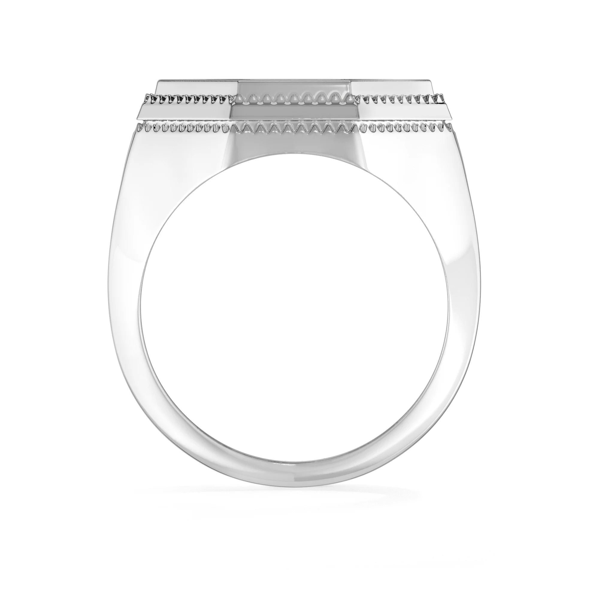 lapis lazuli men bezel-set ring