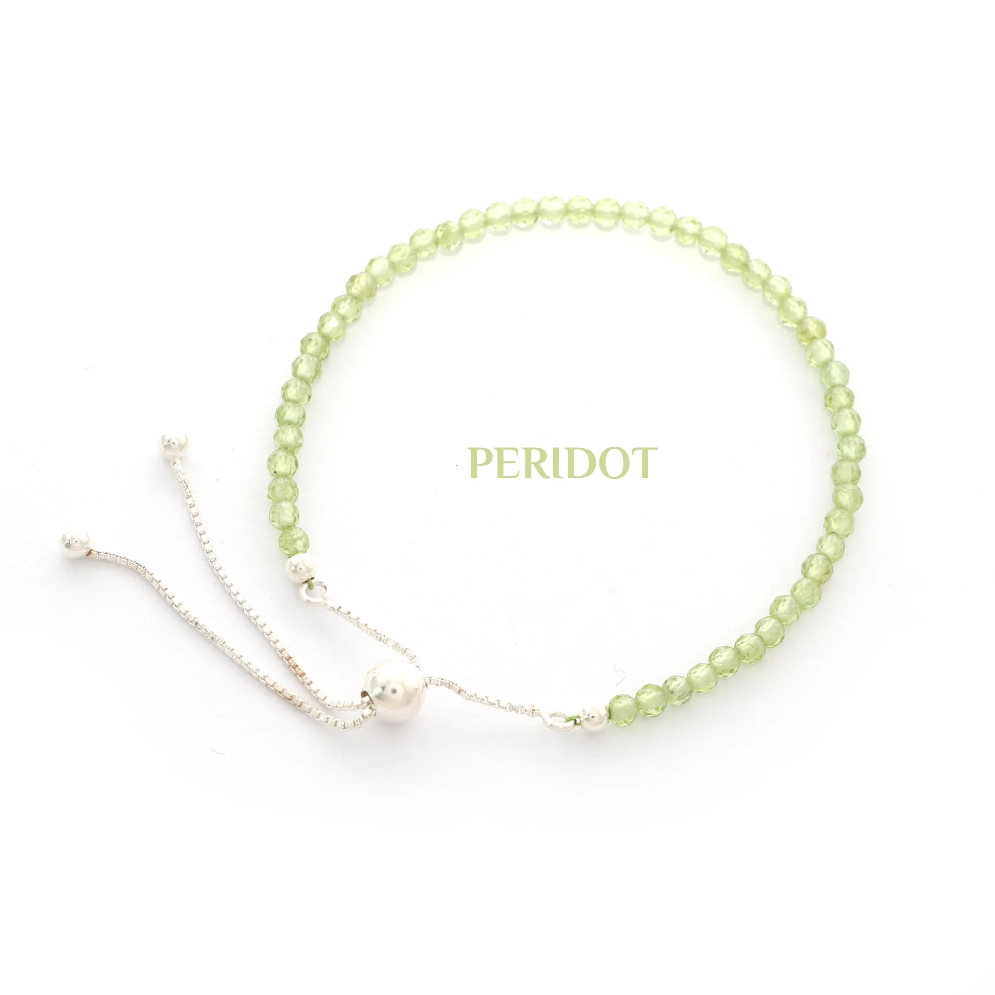peridot cut bracelet