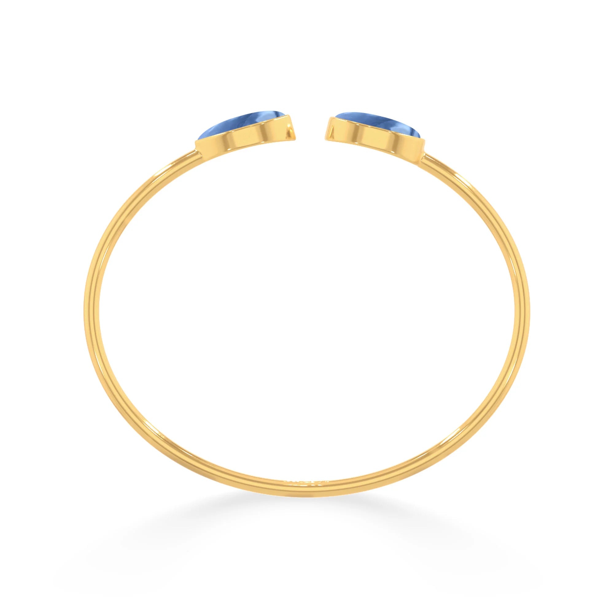 blue opal cab bracelet
