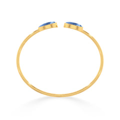 blue opal cab bracelet