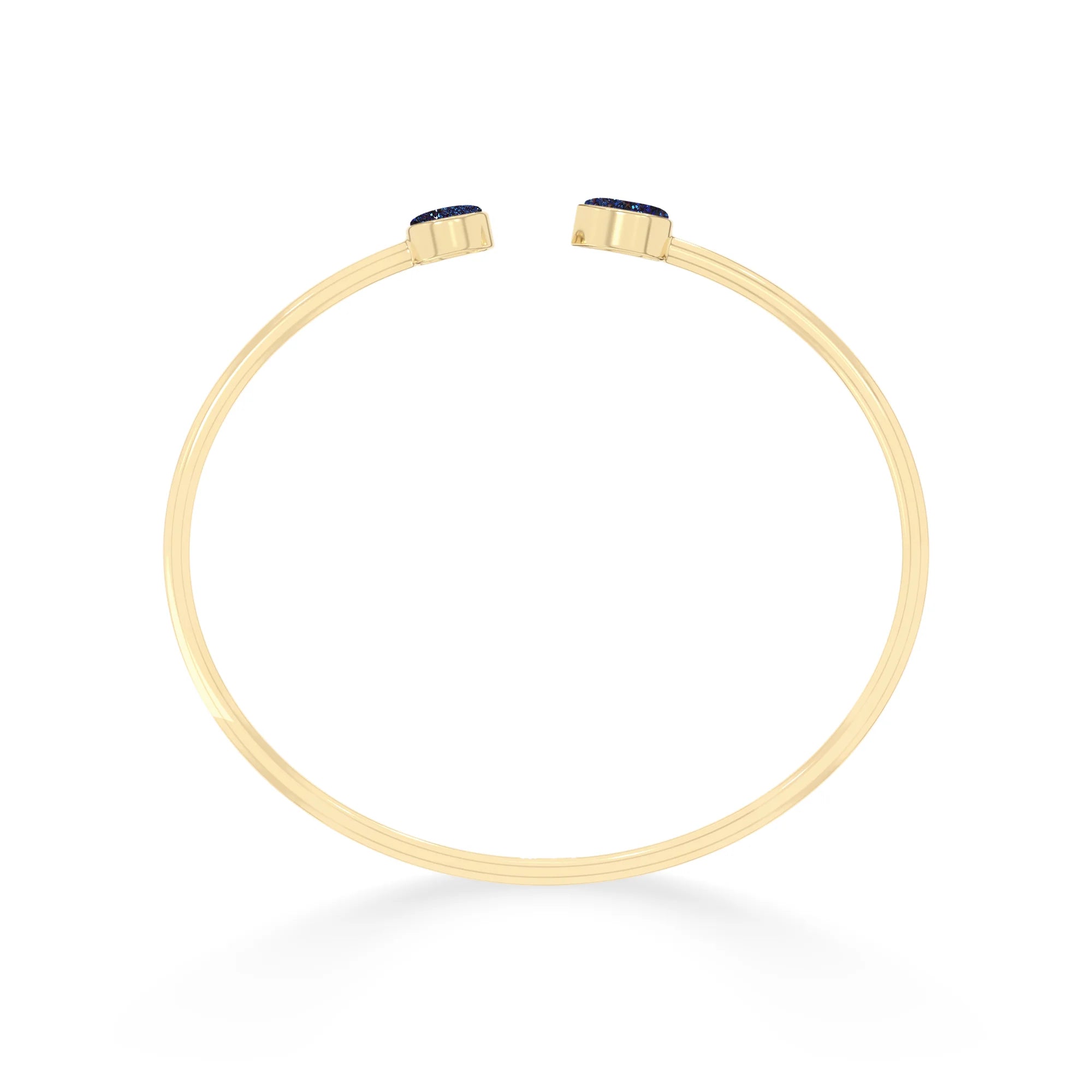 titanium druzy blue cab bracelet