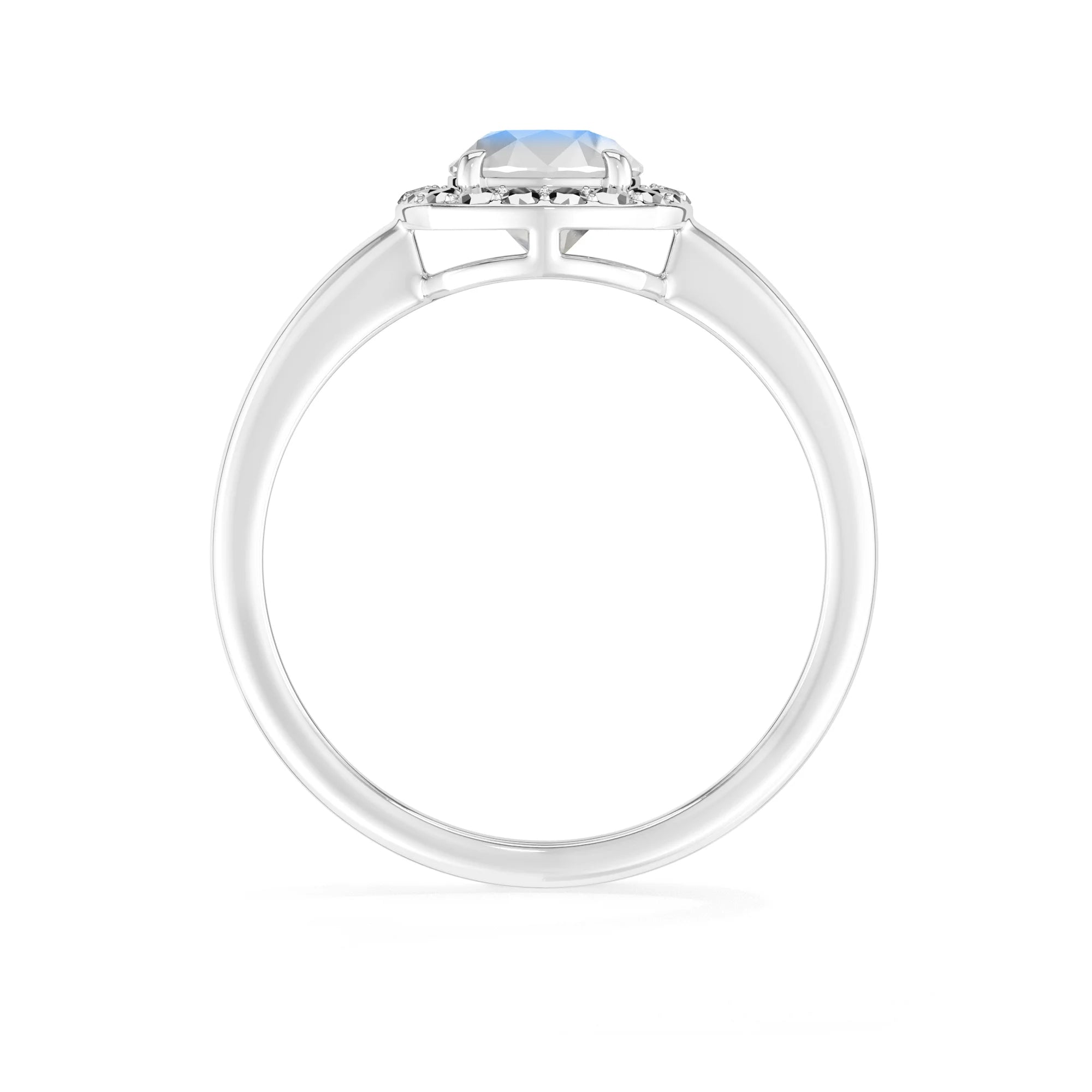 rainbow-moonstone prong-set ring