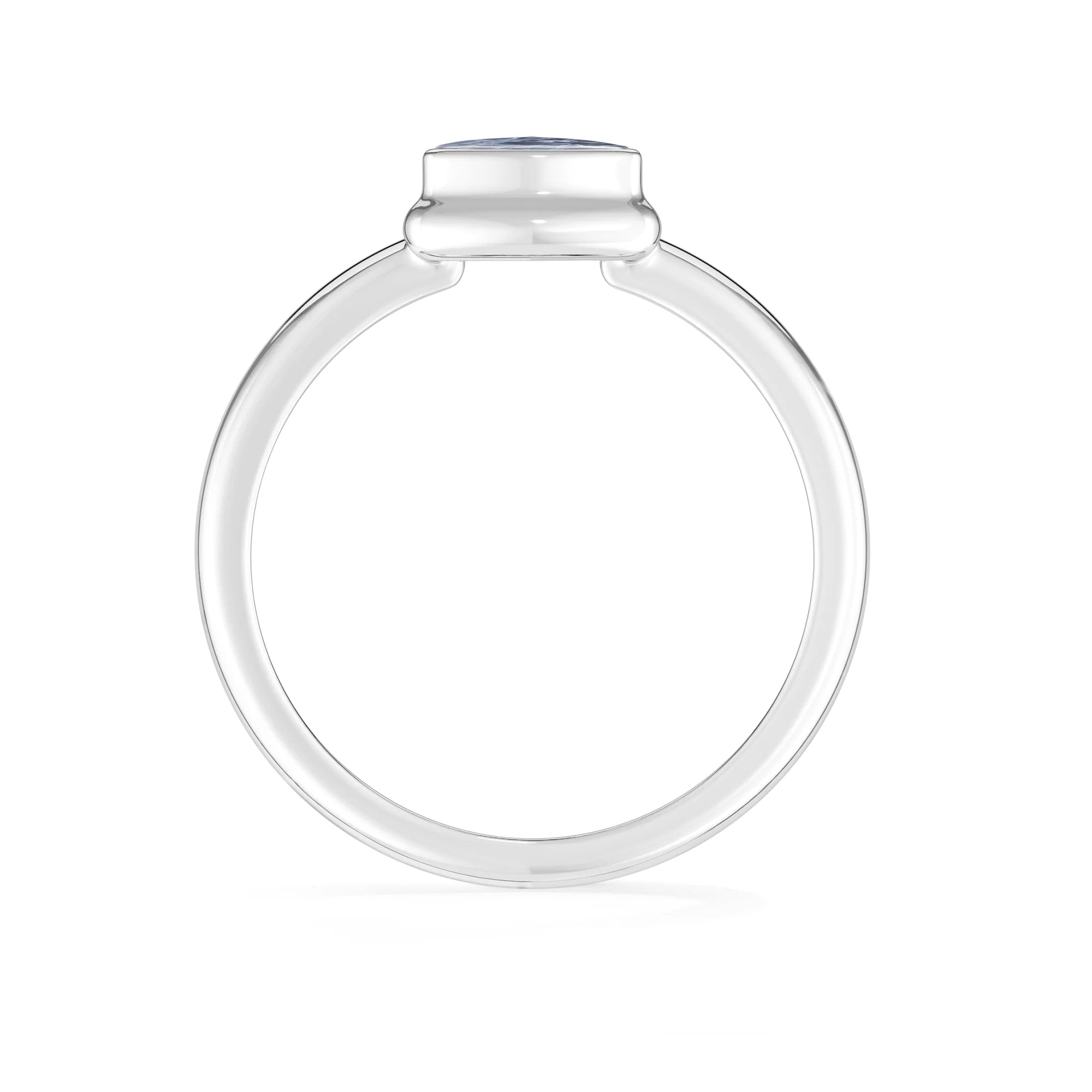 pietersite bezel-set ring