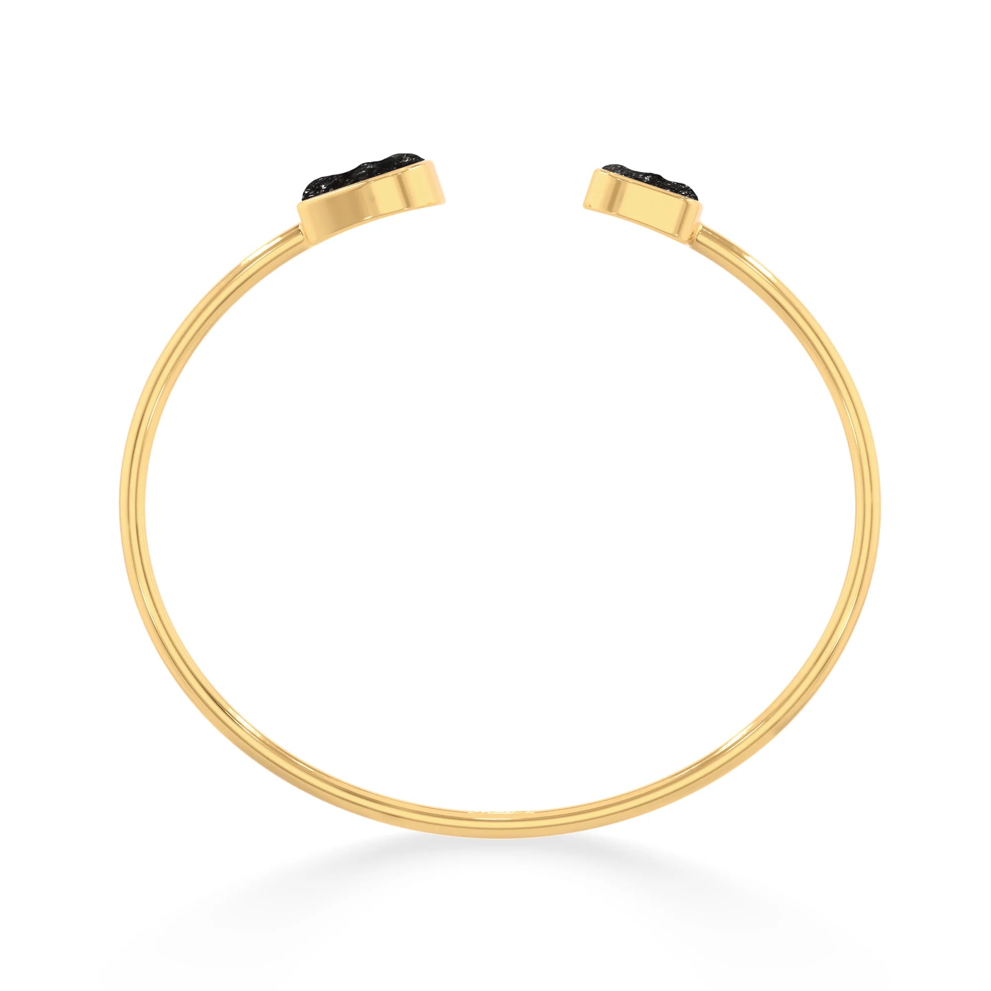 black tourmaline twister bracelet