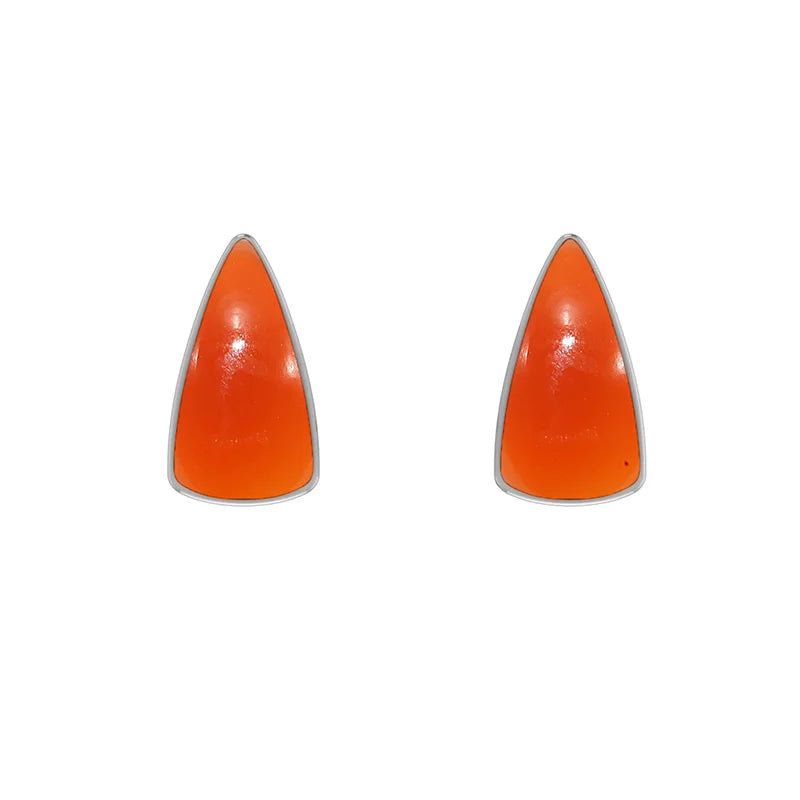 carnelian cab earrings