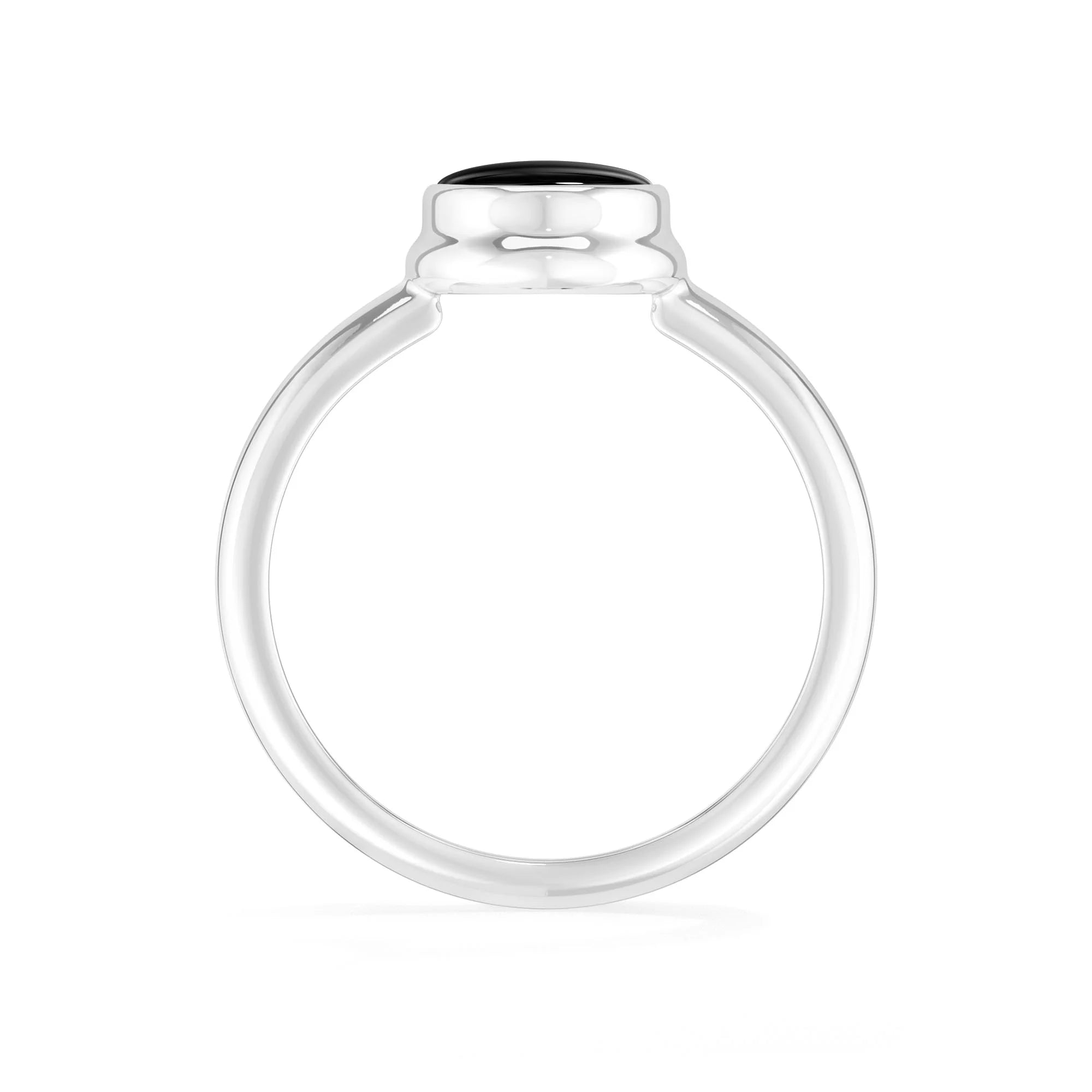 black-onyx bezel-set ring