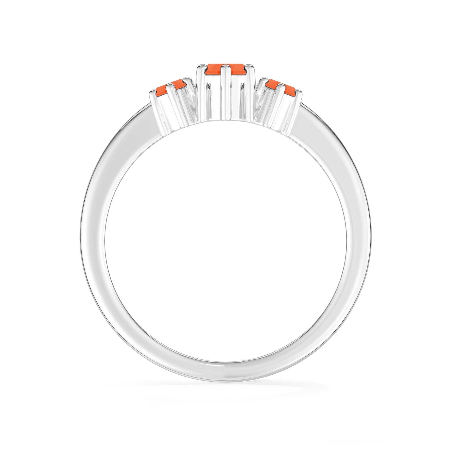 carnelian prong-set ring
