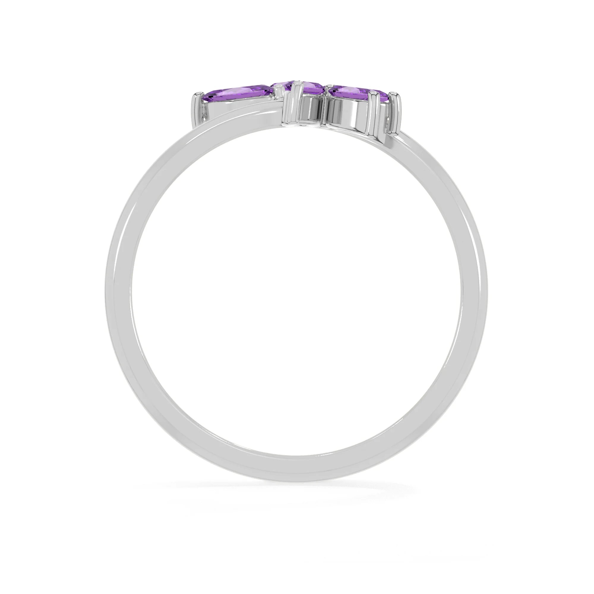 amethyst prong-set ring