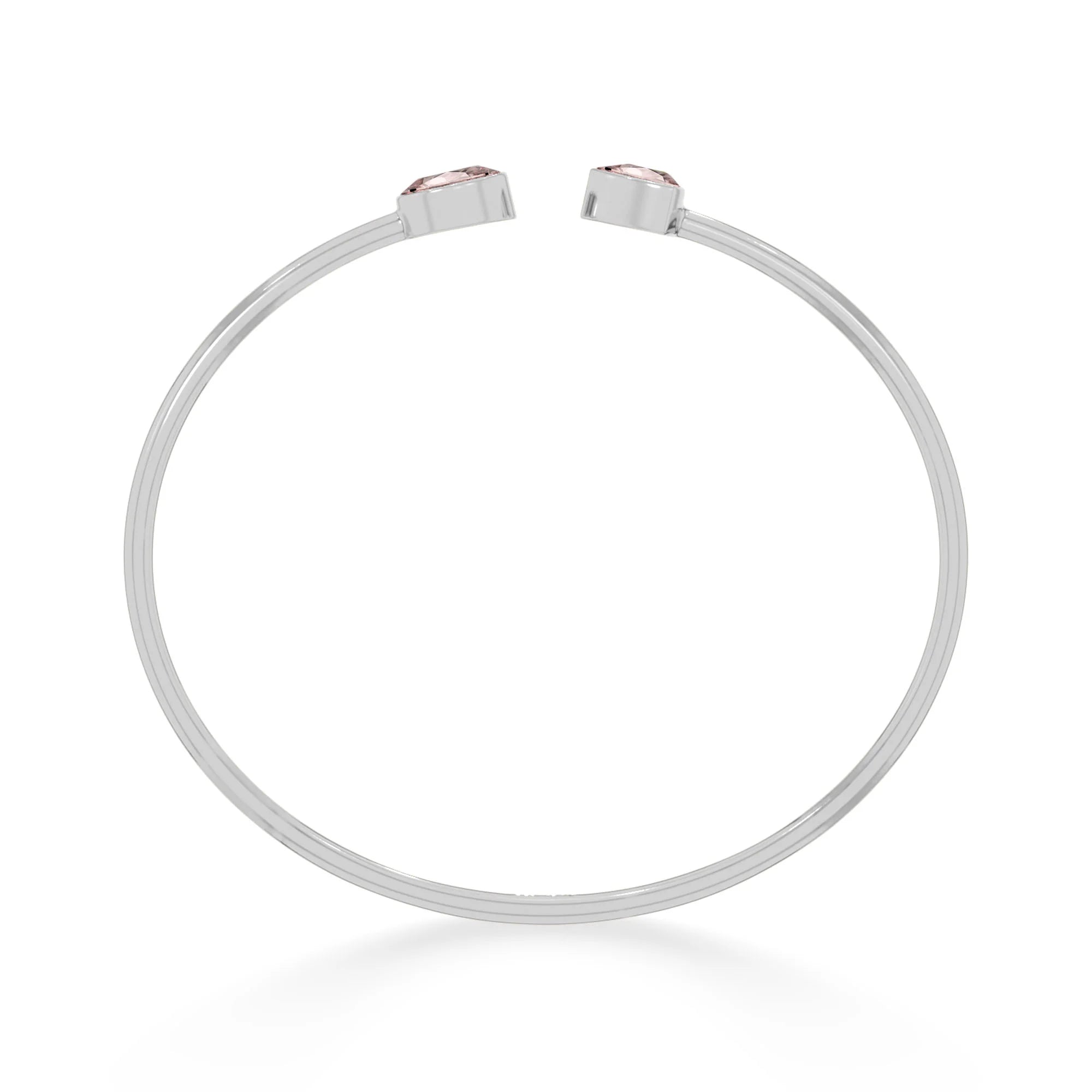 rose quartz cut bracelet