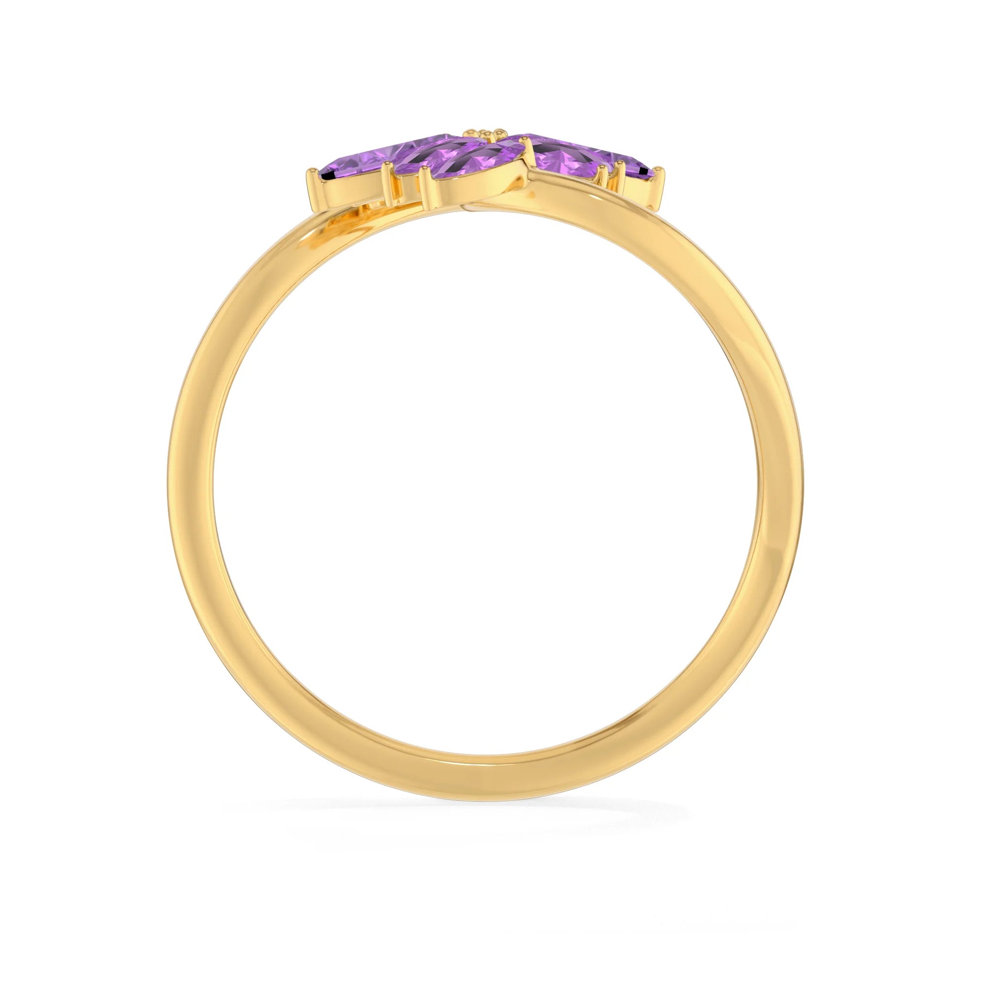 amethyst prong-set ring