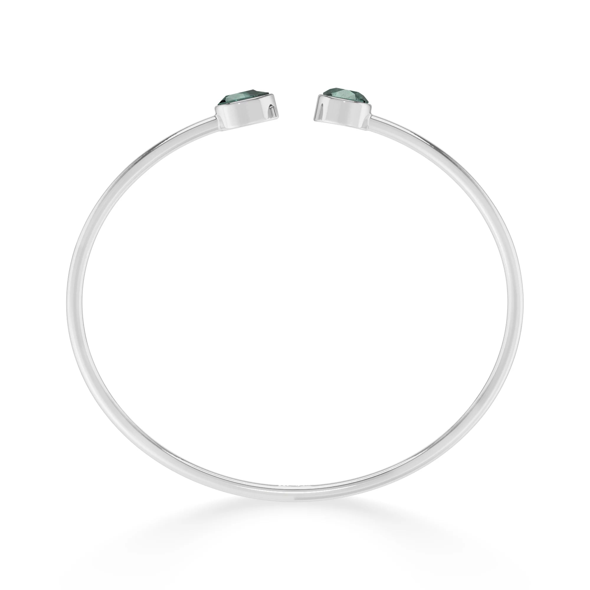 green tourmaline cut bracelet