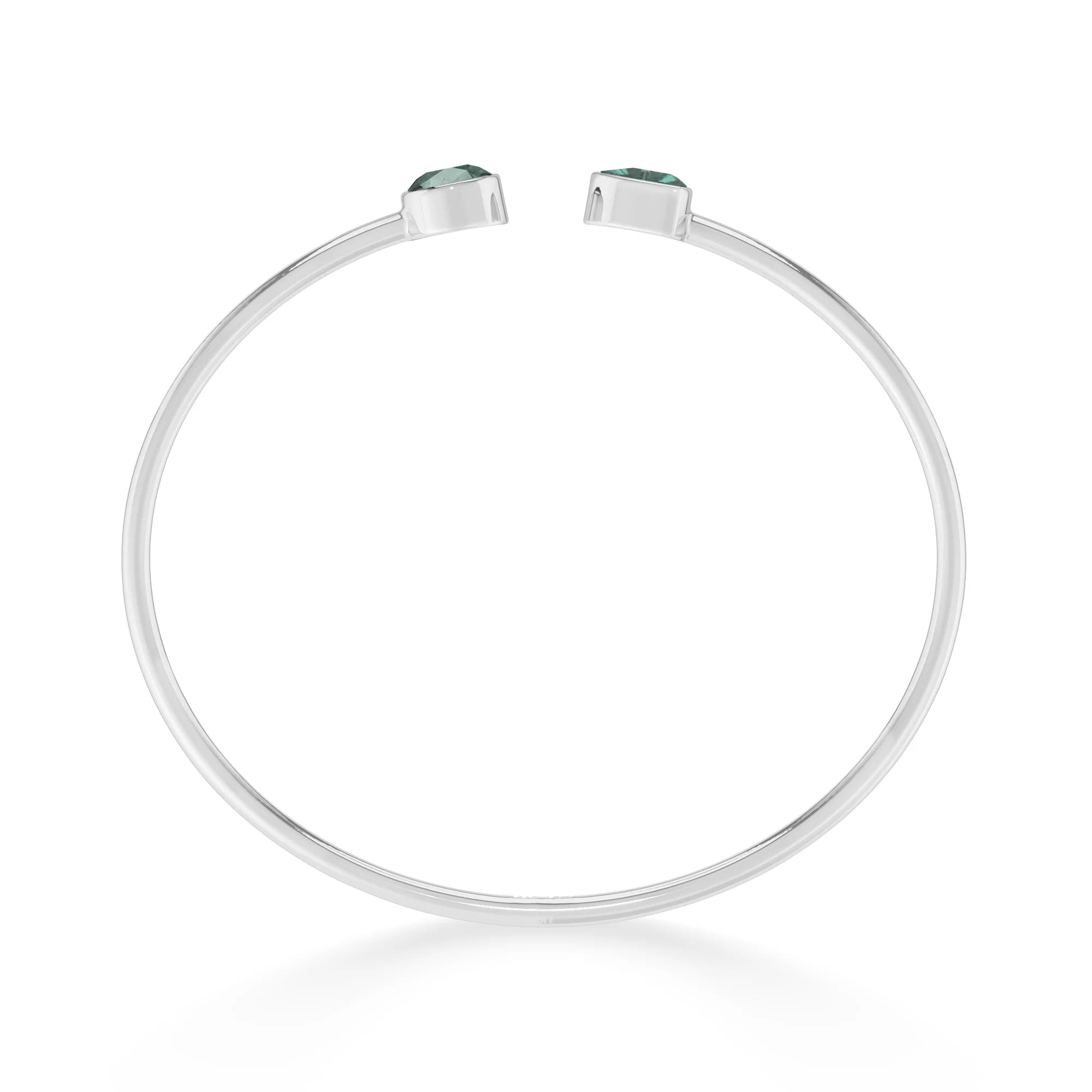 green tourmaline cut bracelet