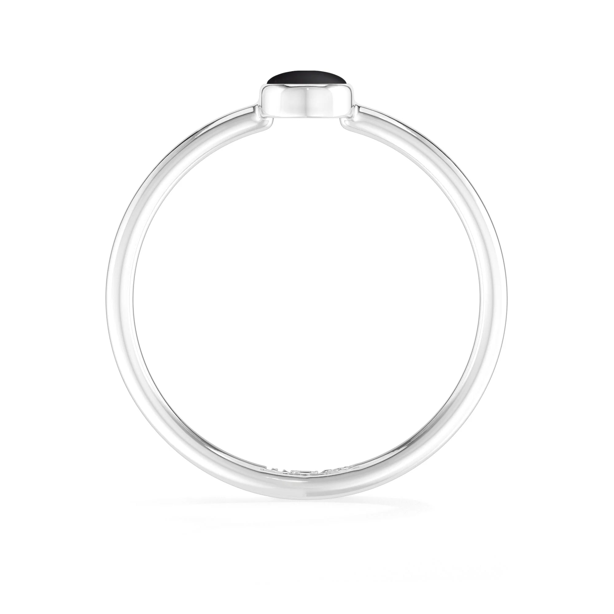 black onyx bezel-set ring