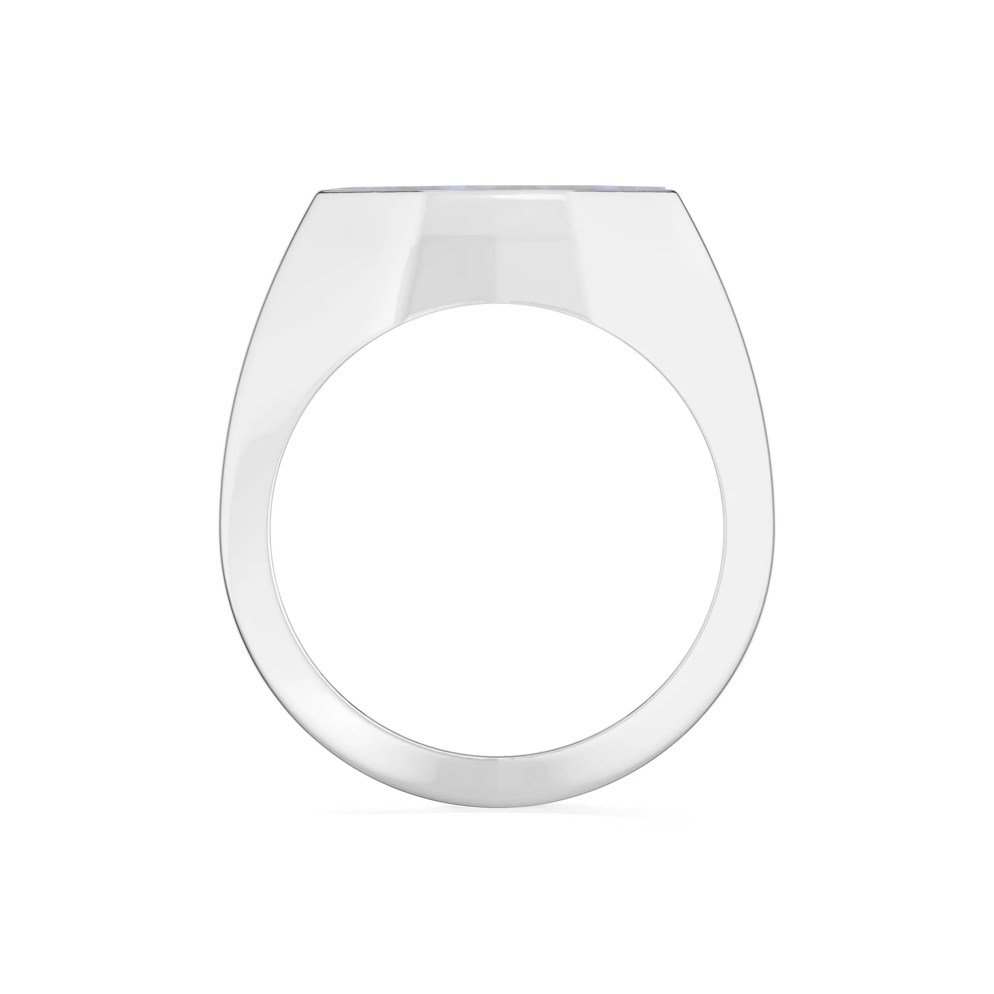 rainbow moonstone men bezel-set ring