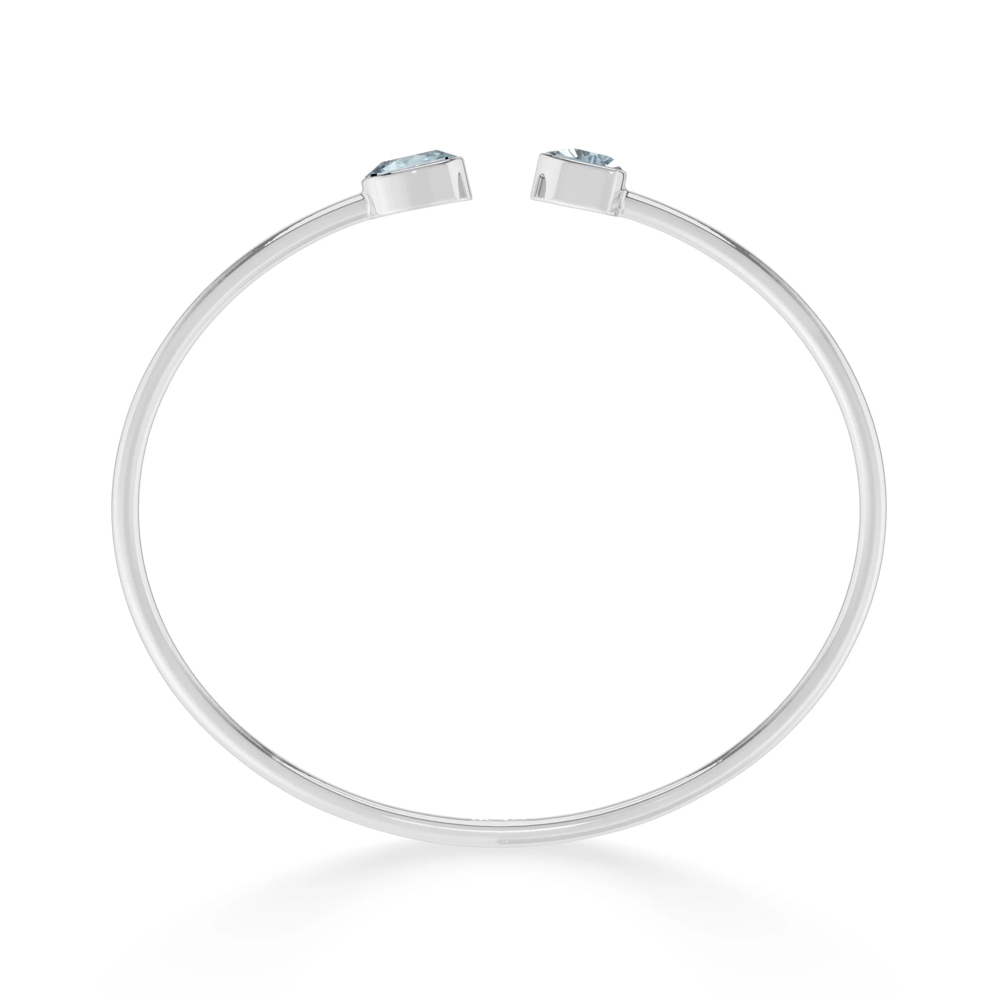 aquamarine cut bracelet